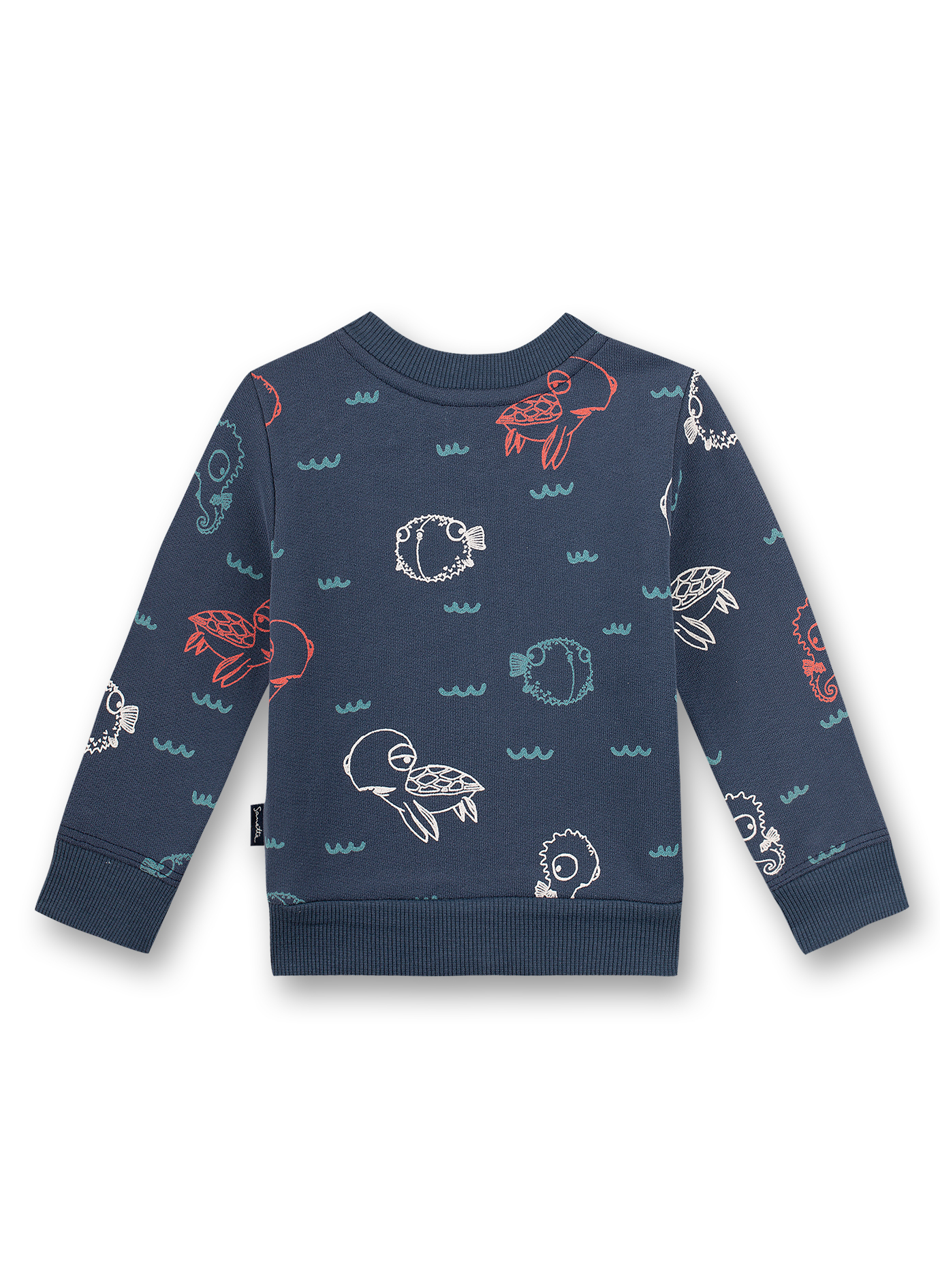 Jungen-Sweatjacke Dunkelblau Ocean Friends