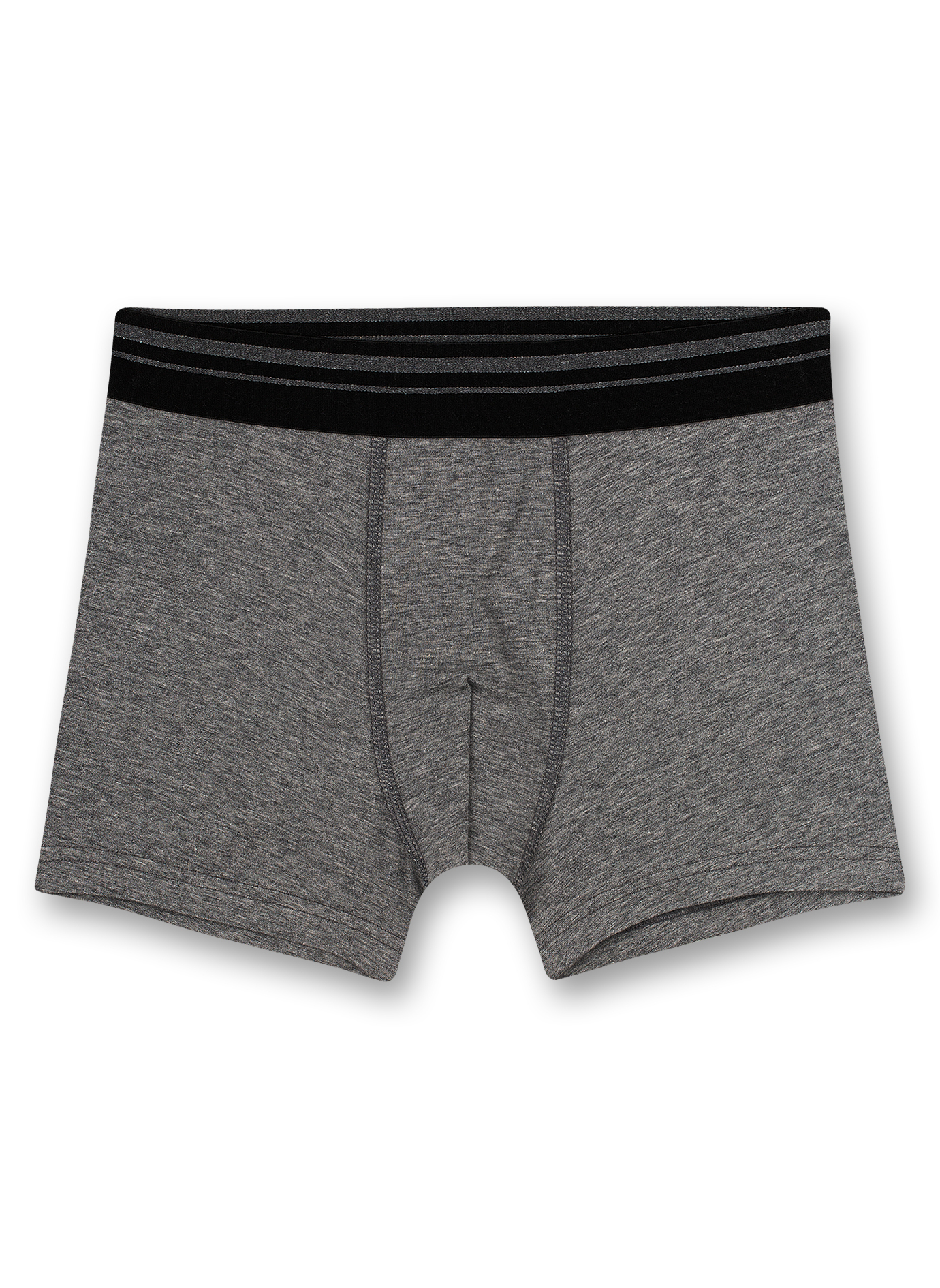 Jungen-Hipshorts (Doppelpack) Weiß und Graumelange