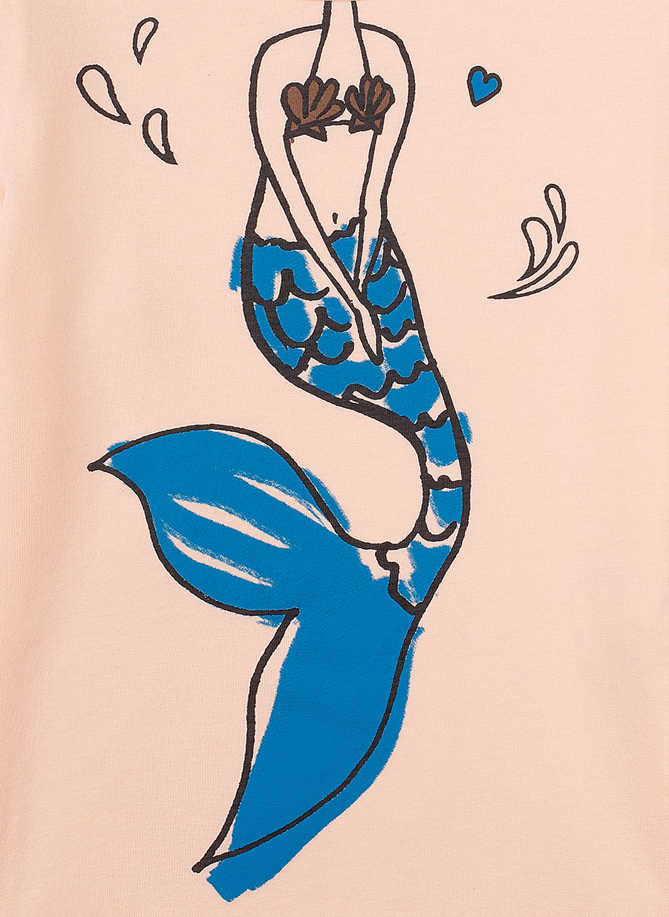 Mädchen T-Shirt Rosa Mermaid