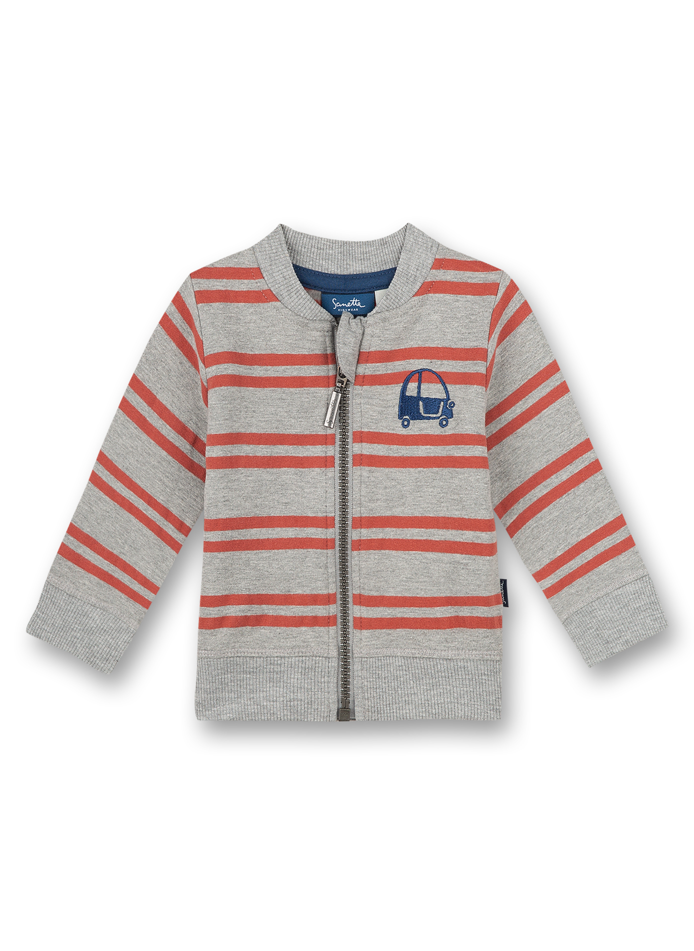 Jungen-Sweatjacke Graumelange Little Car