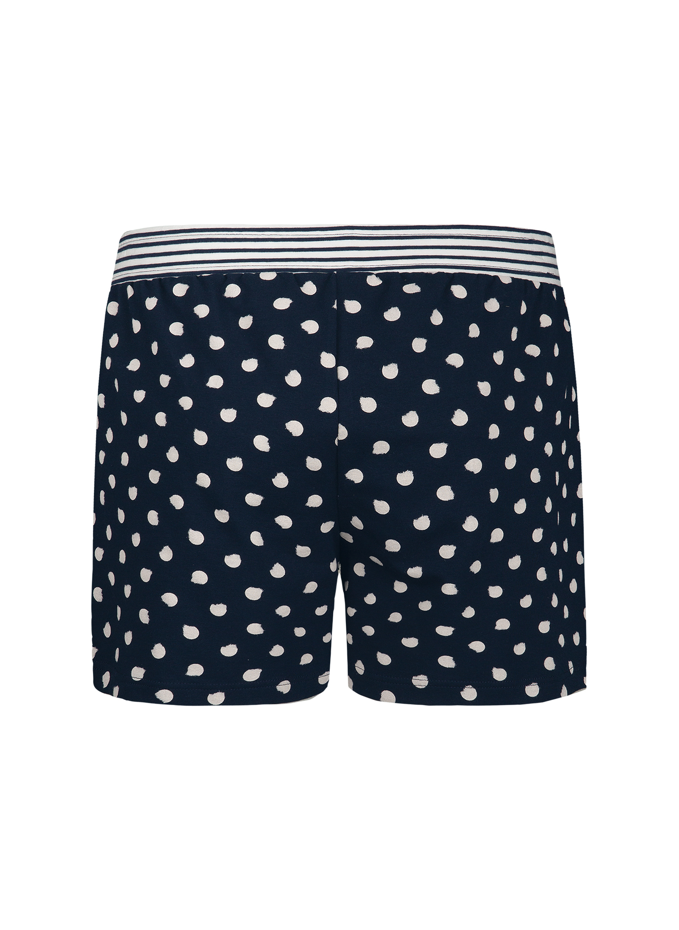 Damen-Shorts Dunkelblau Dots