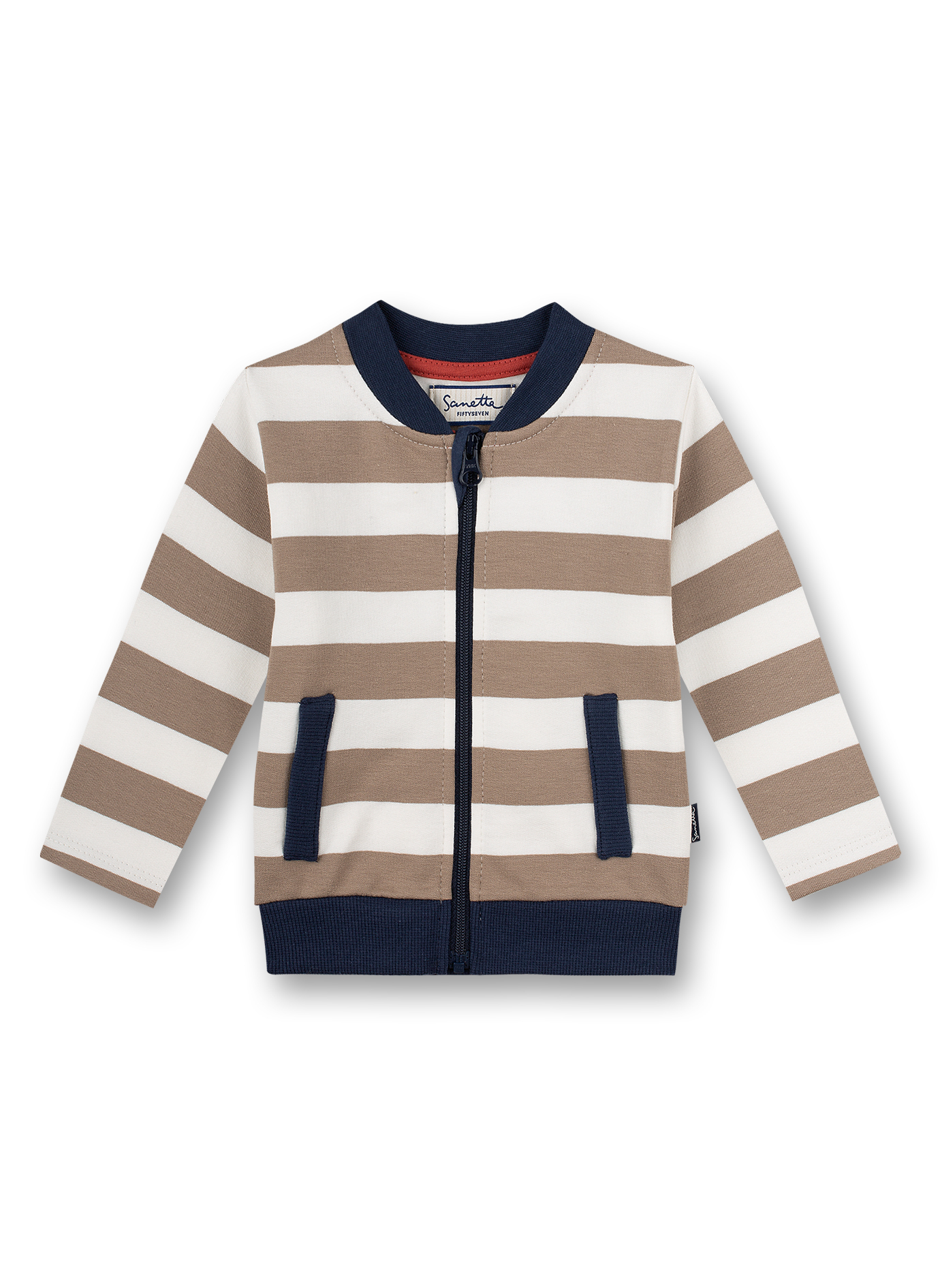 Jungen-Sweatjacke Off-White Ringel Family Elephant