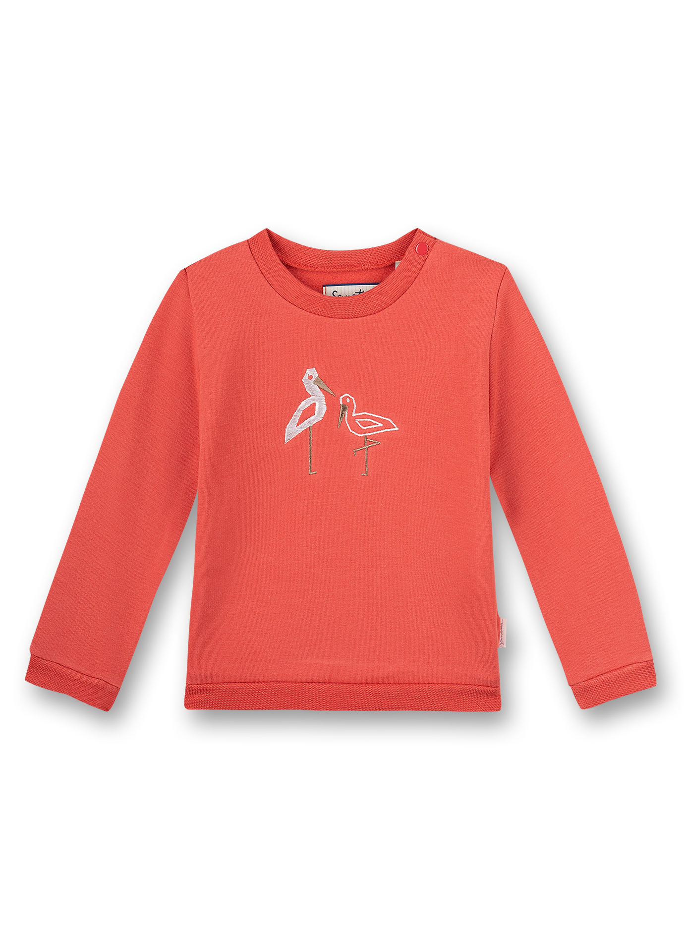 Mädchen-Sweatshirt Rot Family Stork