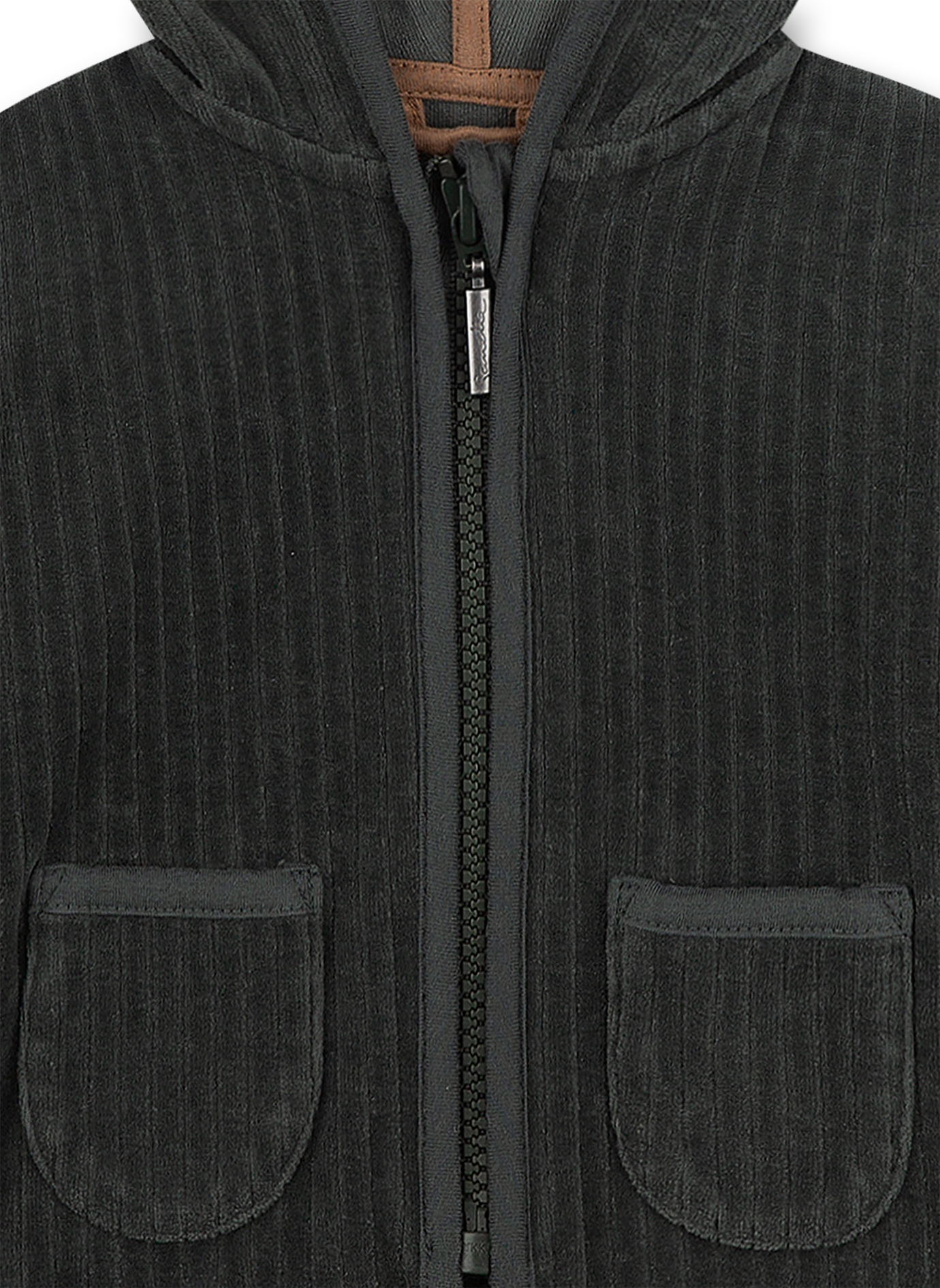 Jungen-Sweatjacke Dunkelgrün