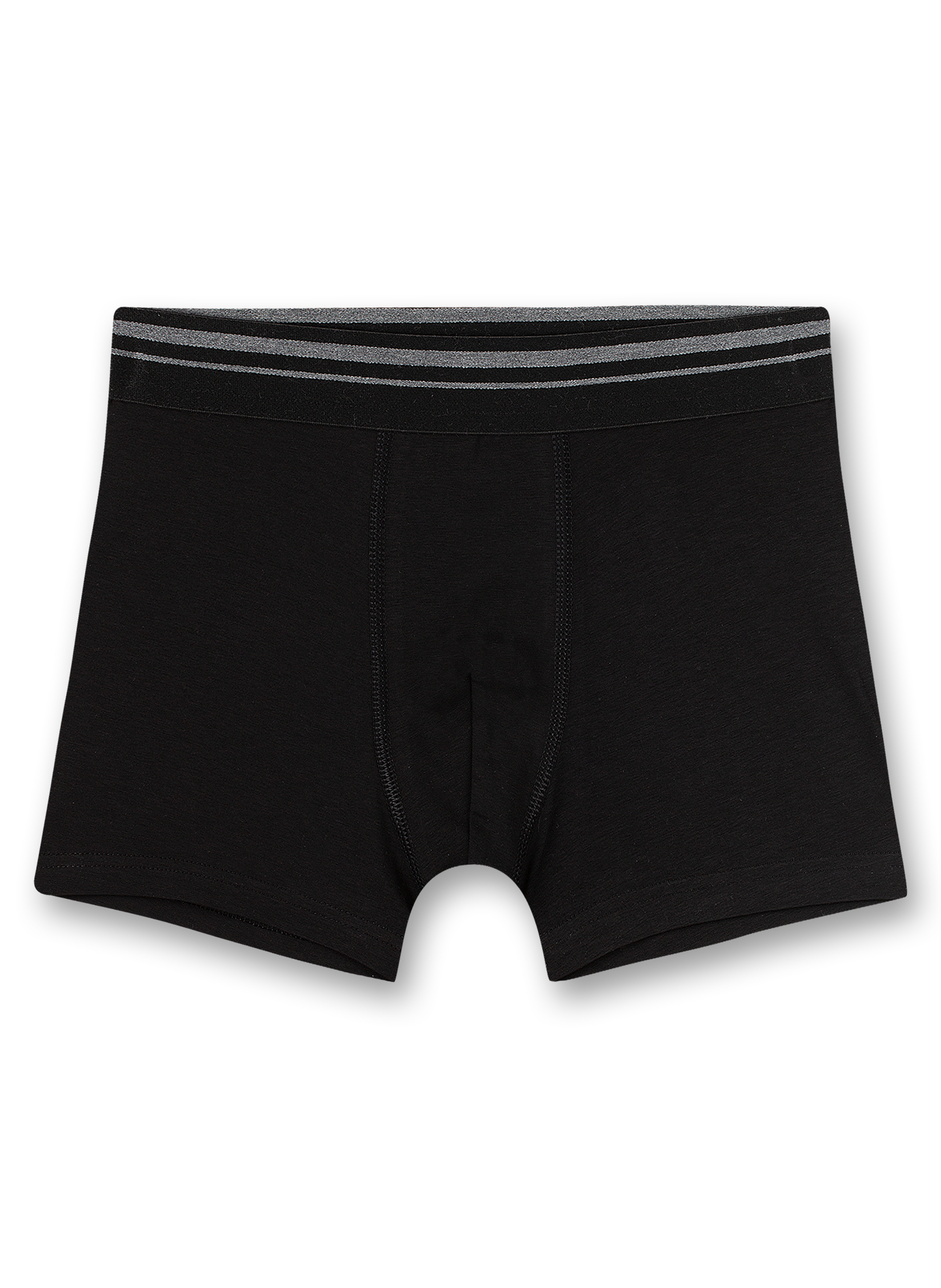 Jungen-Hipshorts (Doppelpack) Schwarz