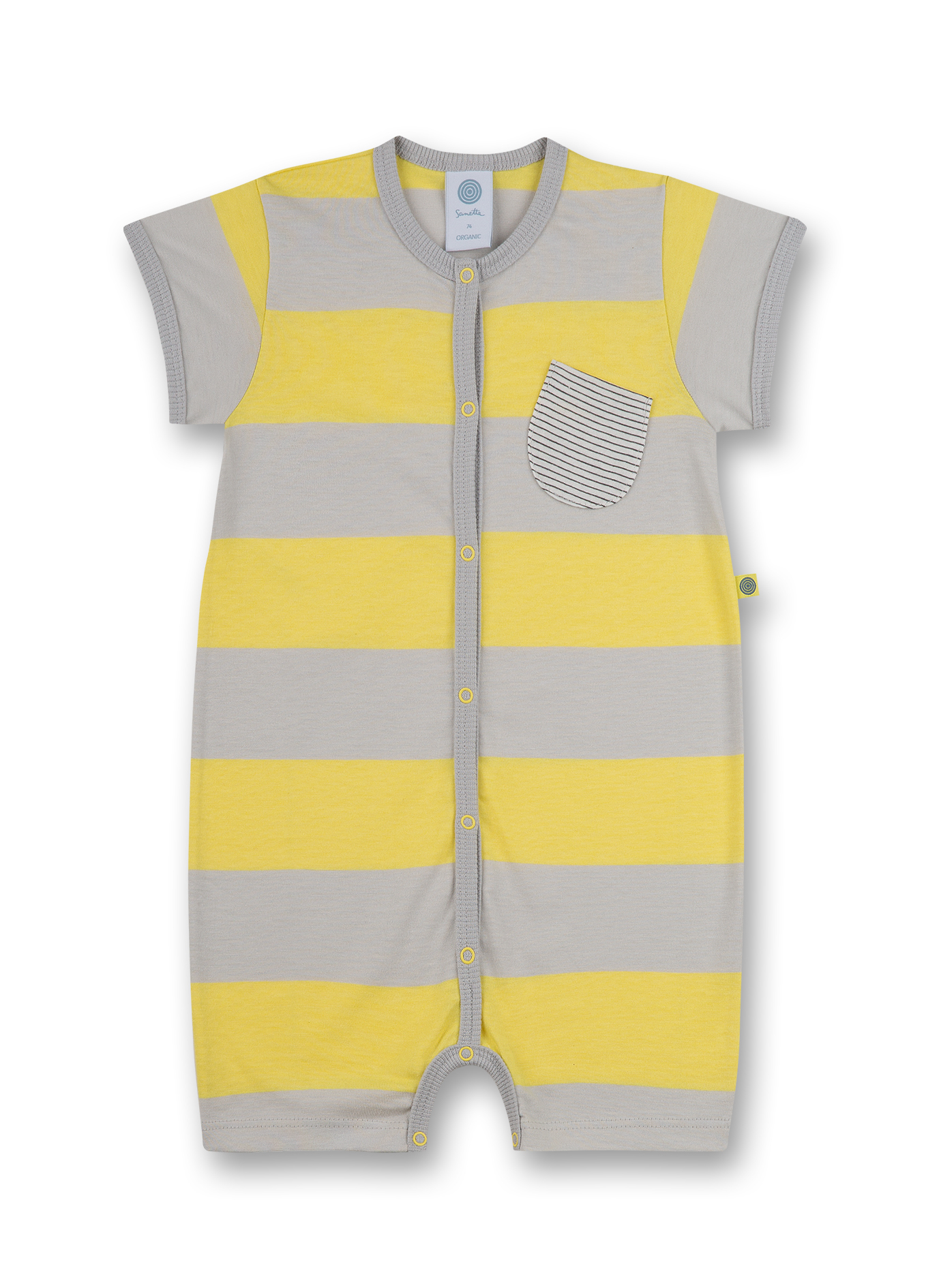 Jungen-Overall Gelb Ringel Wal