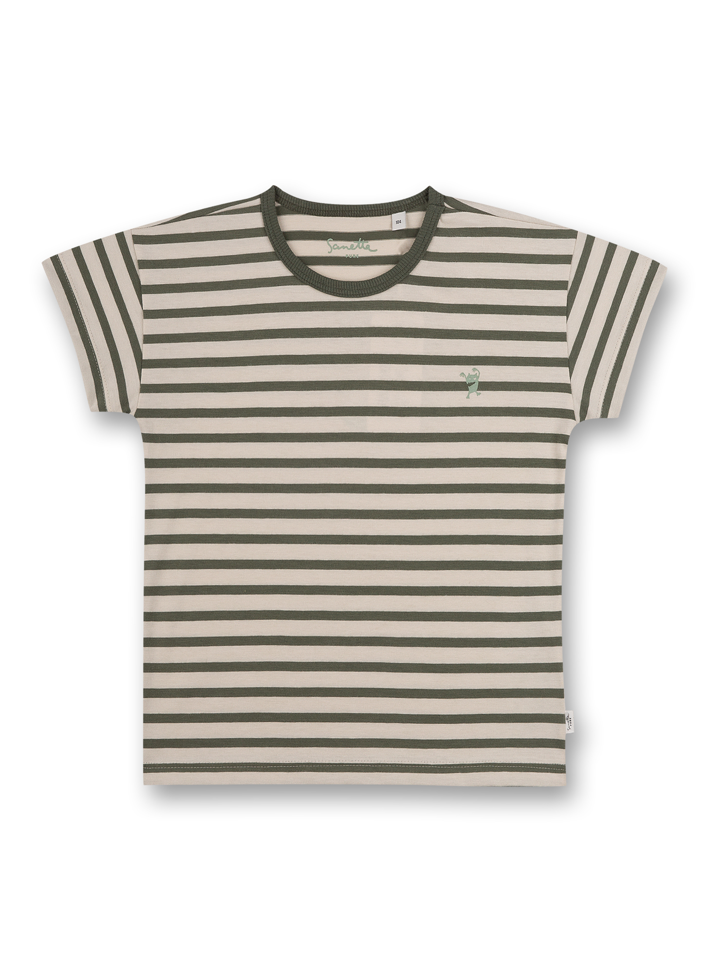 Jungen T-Shirt Grün Ringel