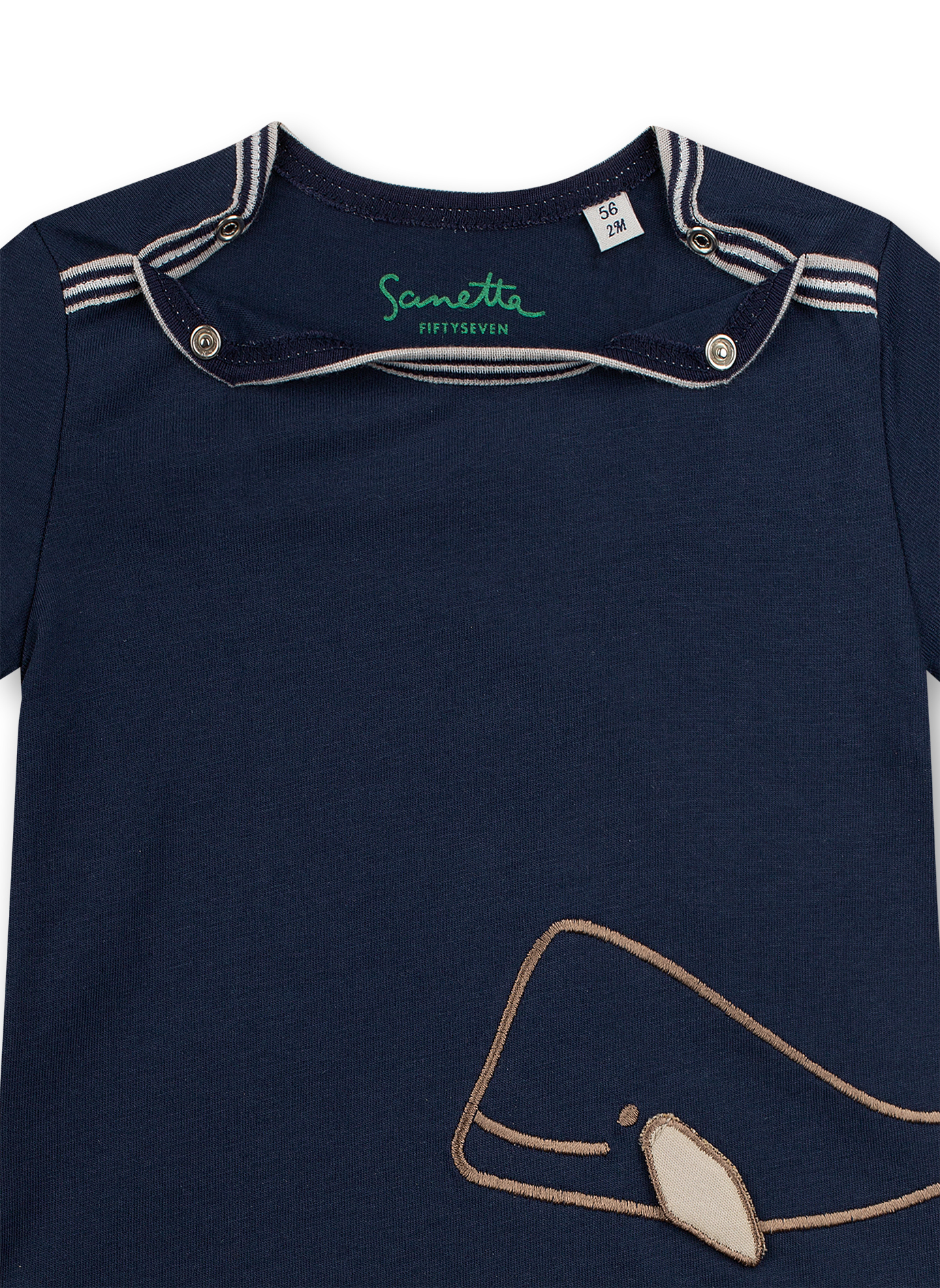 Jungen T-Shirt Dunkelblau Little Whale