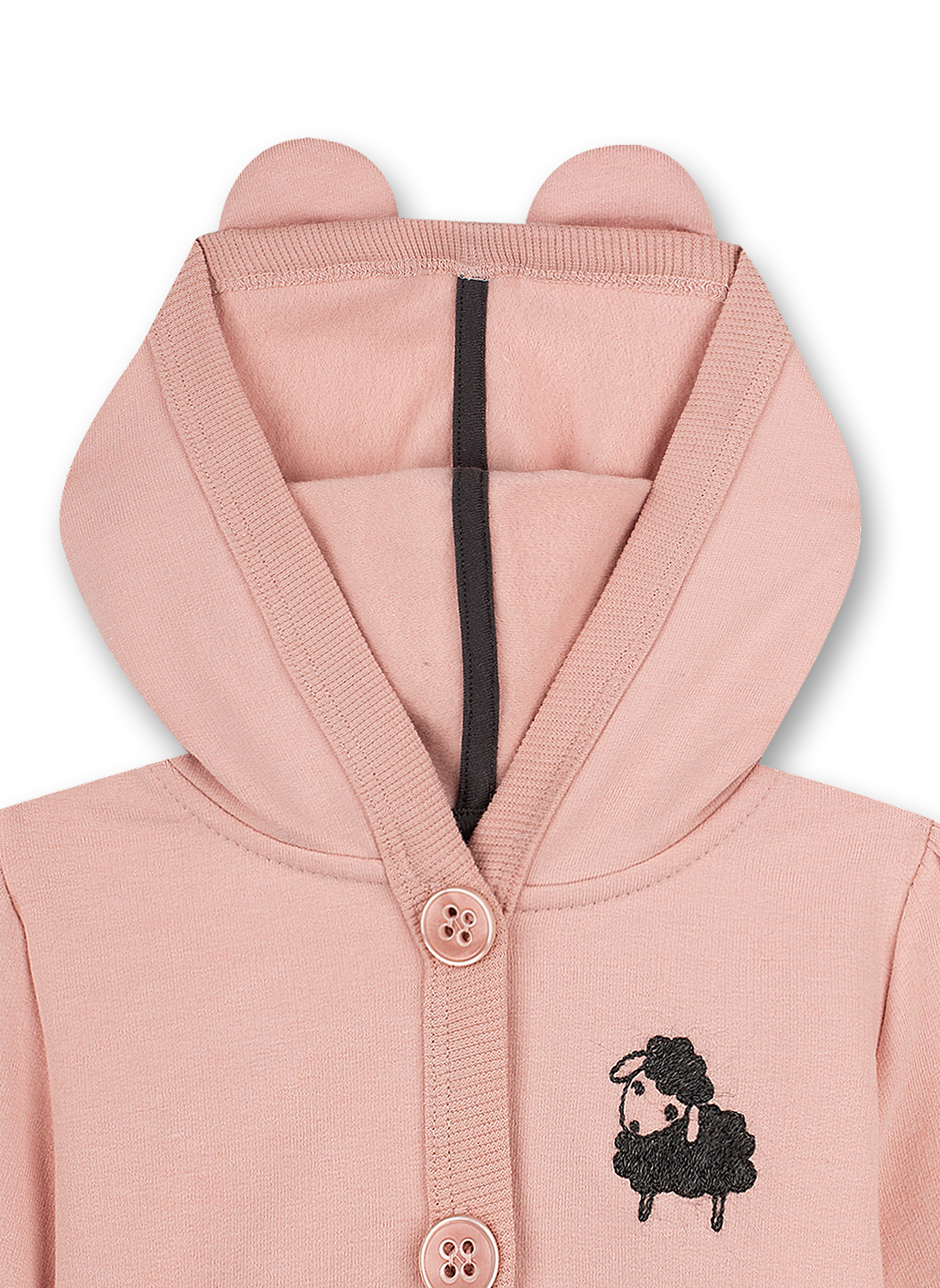 Mädchen-Sweatjacke Rosa Cheeky Lamb