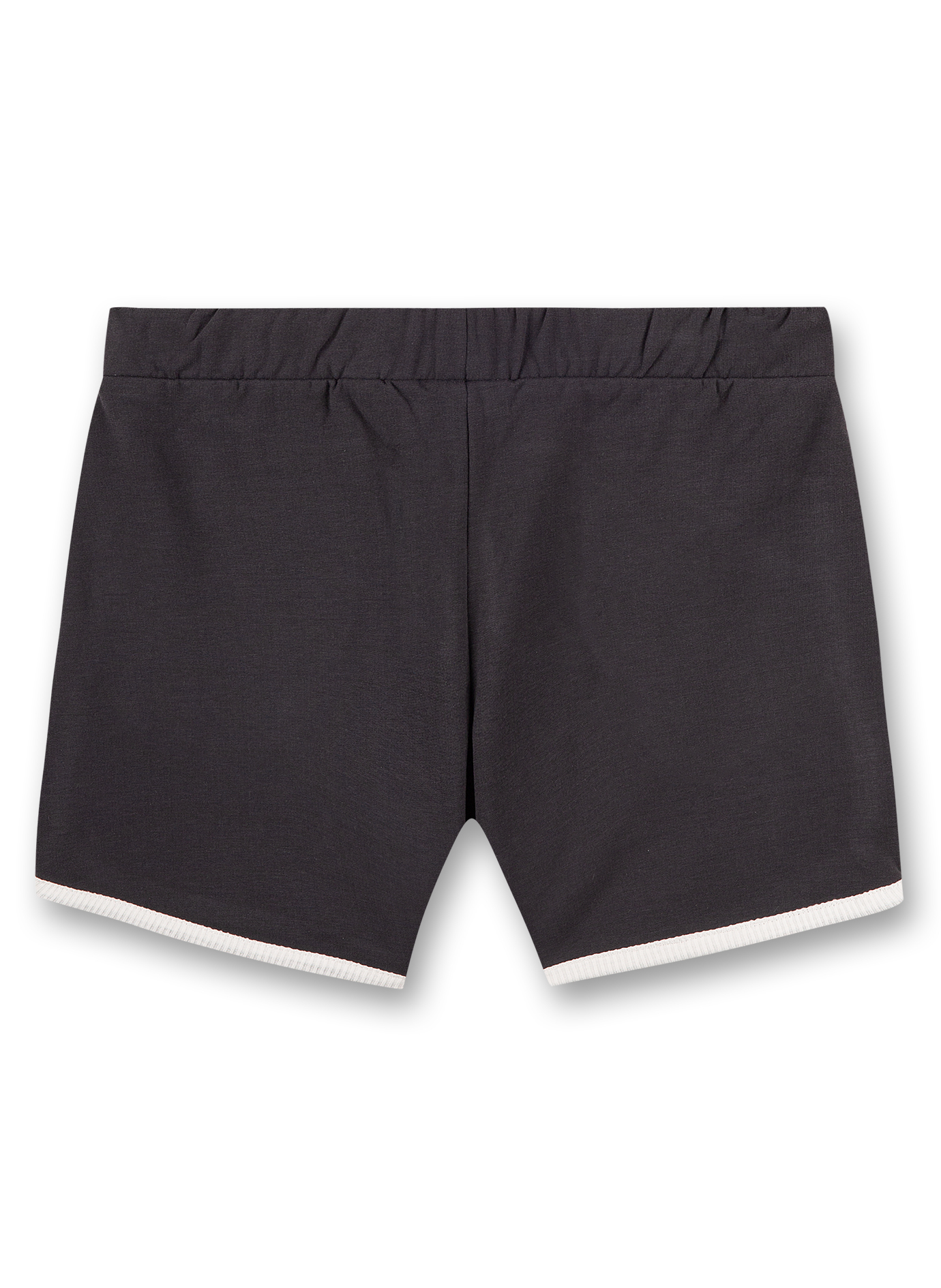 Mädchen-Sweatshorts Anthrazit Tropical