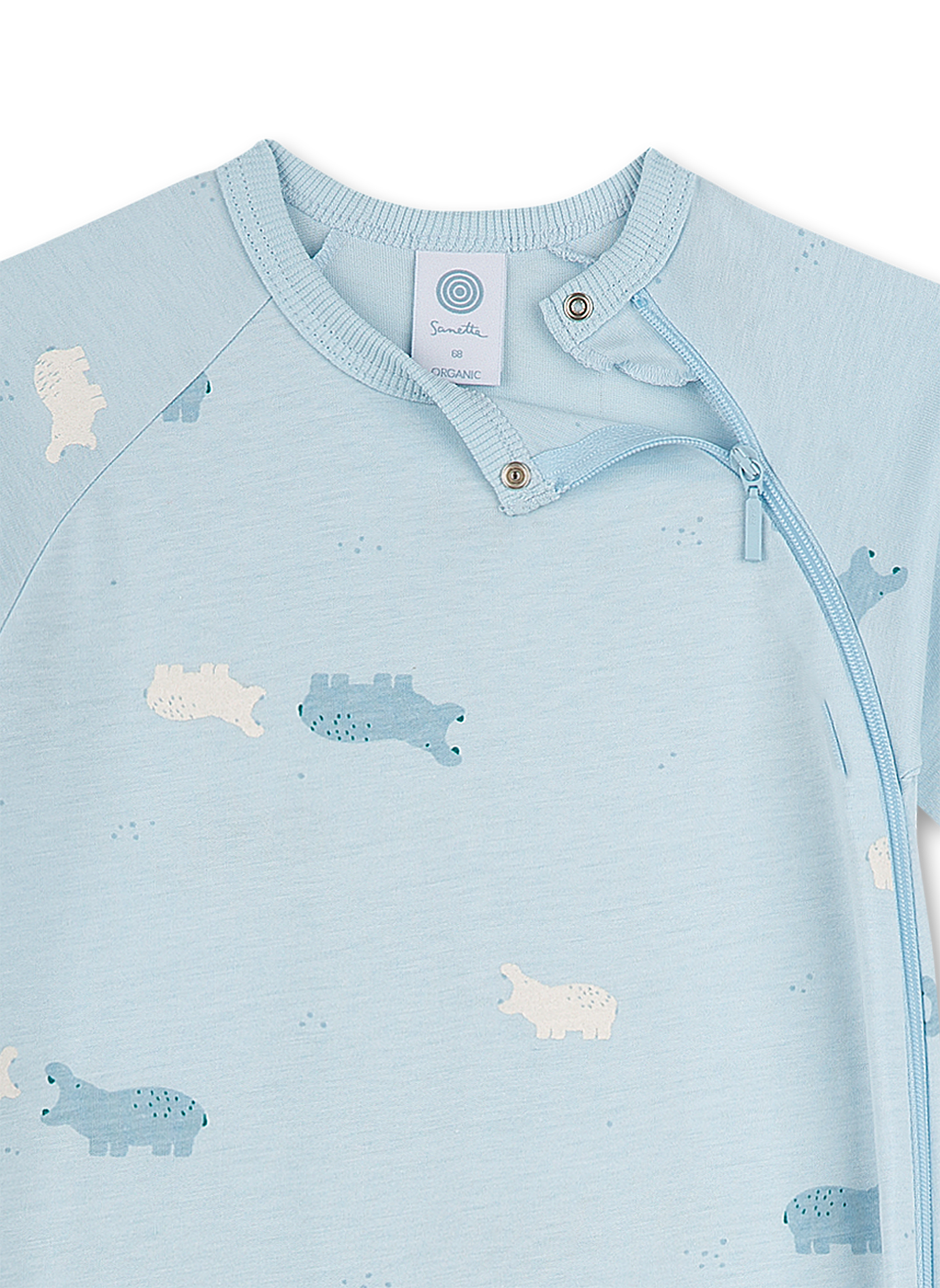 Jungen-Overall Hellblau Hippo