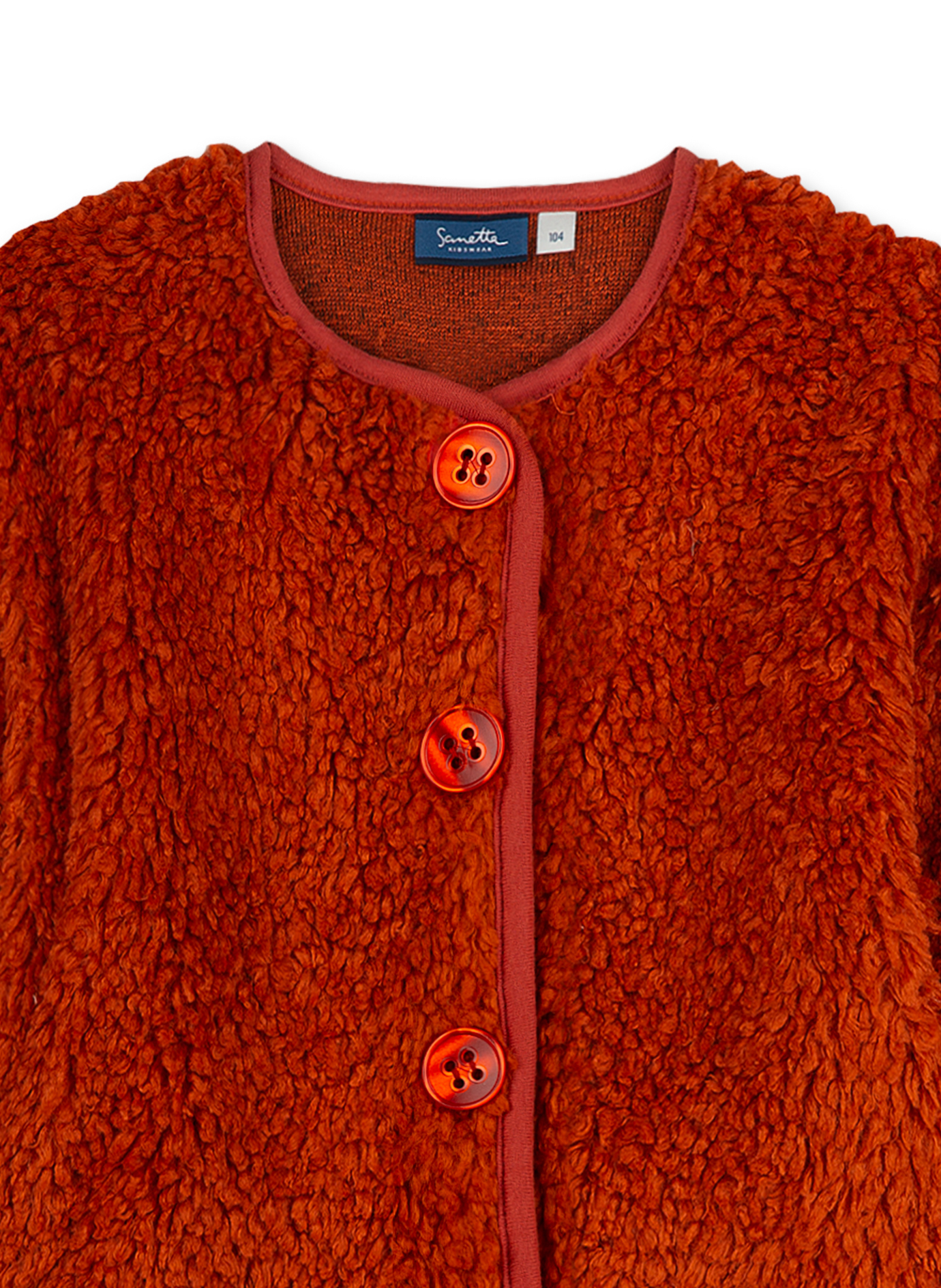 Mädchen-Teddyjacke Rot Sweet Desaster