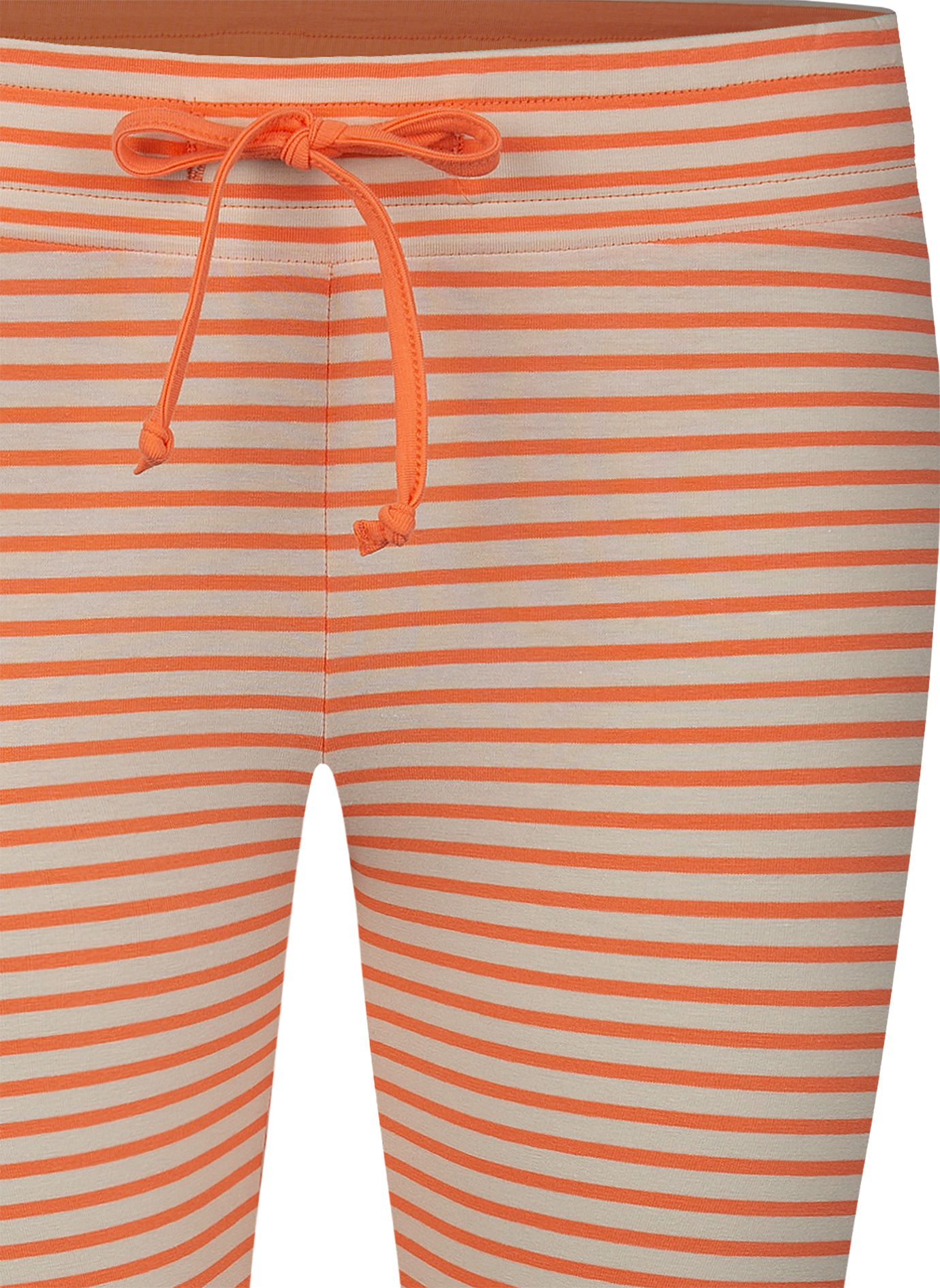 Damen-Leggings Orange Ringel