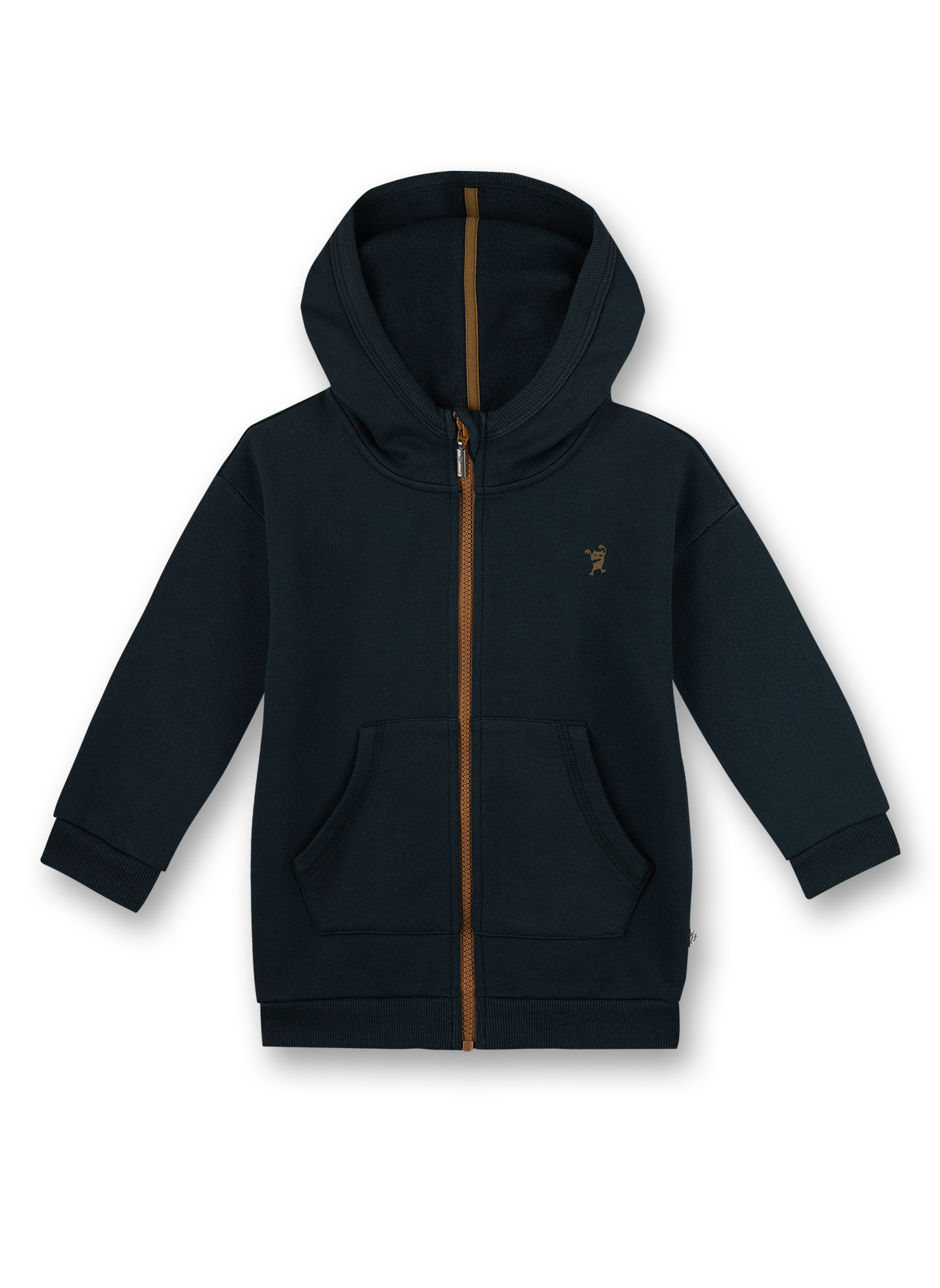 Jungen-Sweatjacke Dunkelgrün