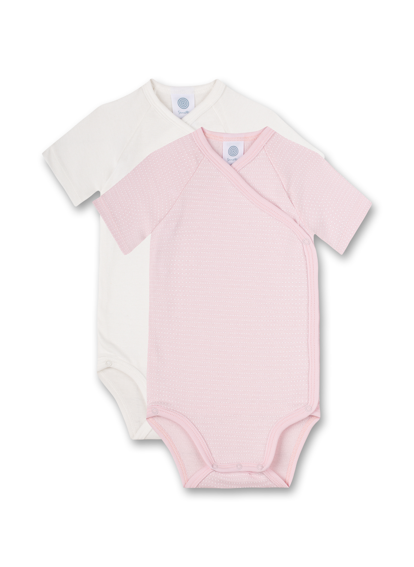 Body (Doppelpack) Rosa und Off-White