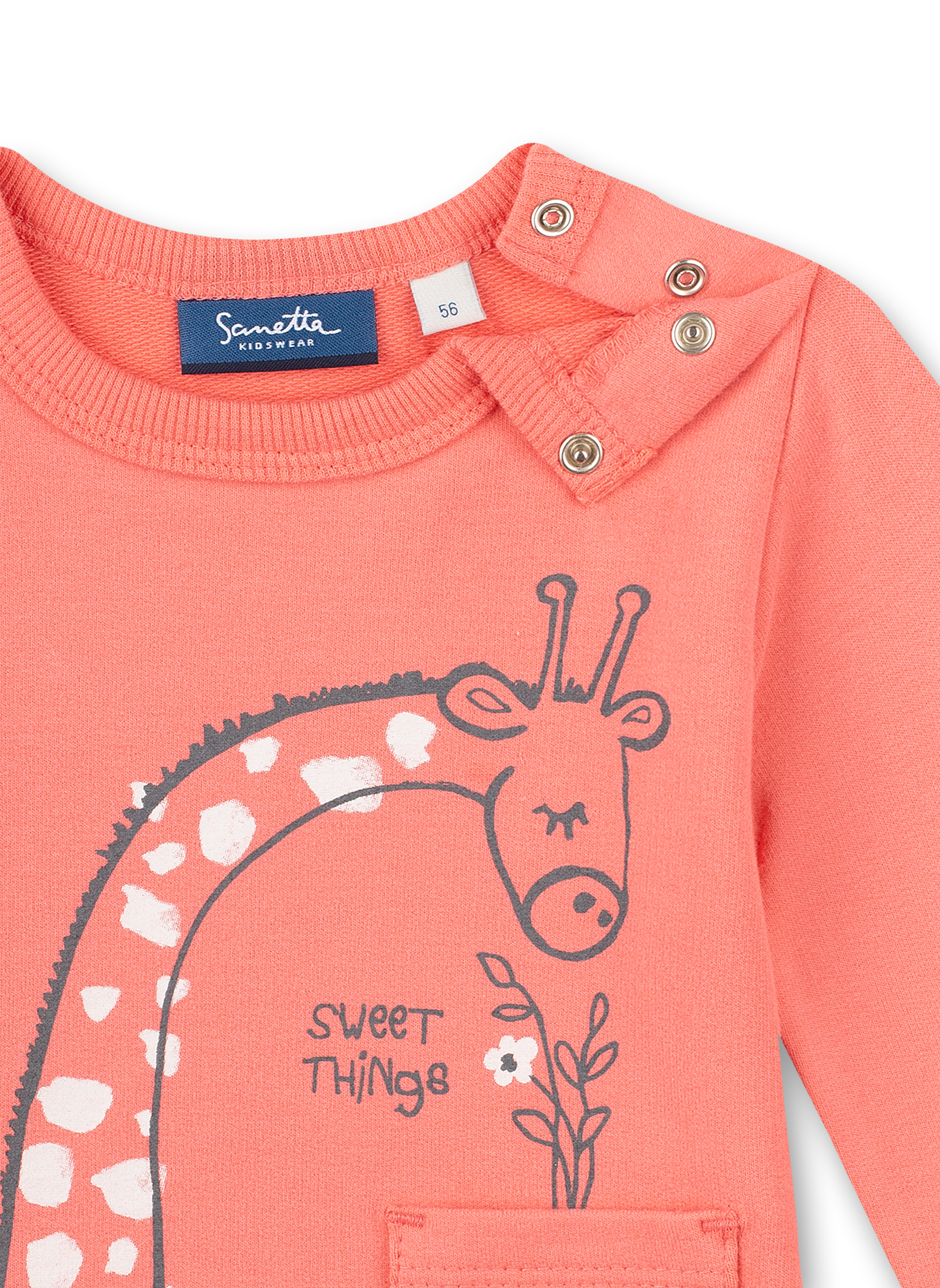 Mädchen-Sweatshirt Pink Safari