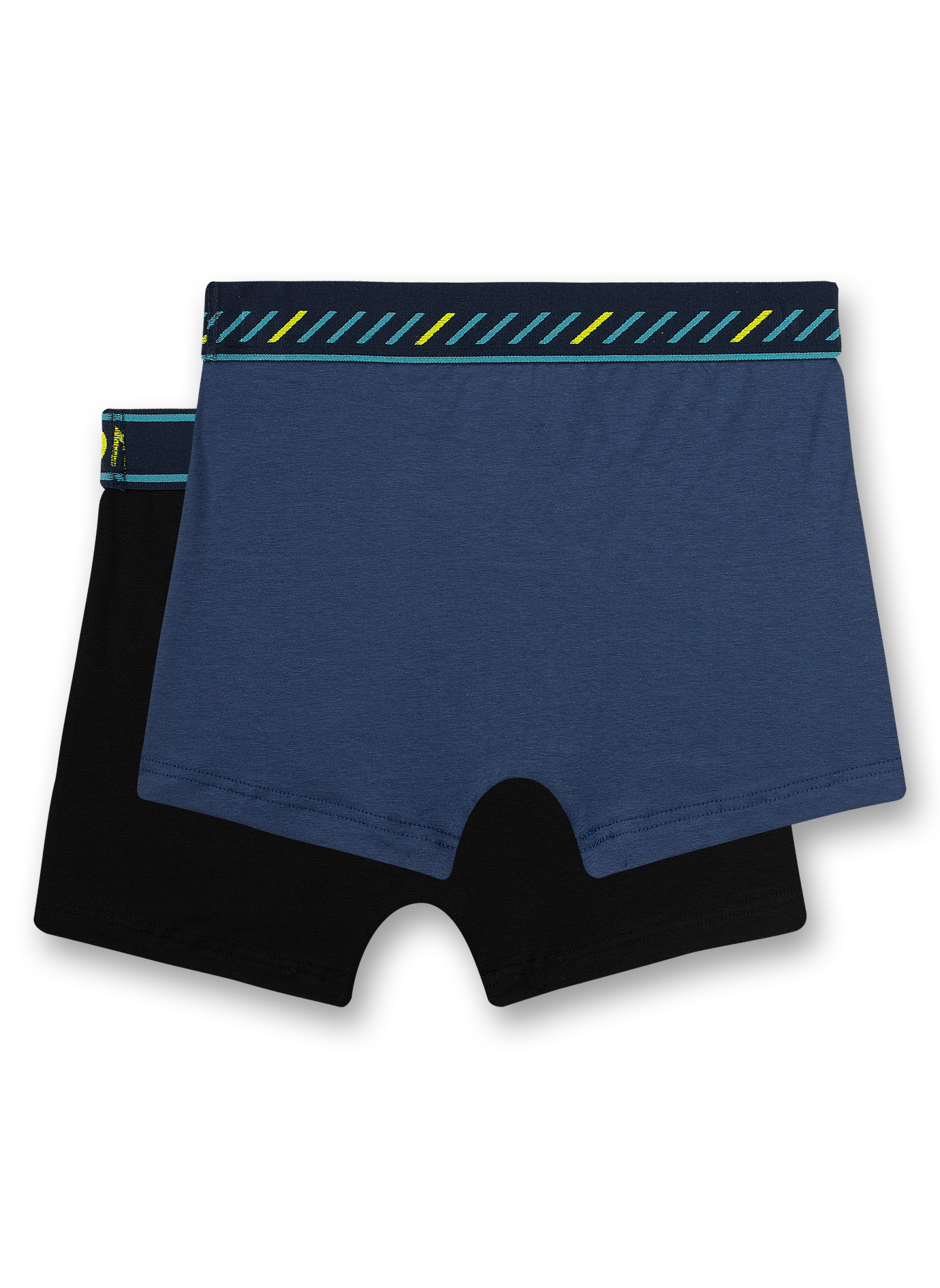 Jungen-Shorts (Doppelpack) Dunkelblau und Schwarz