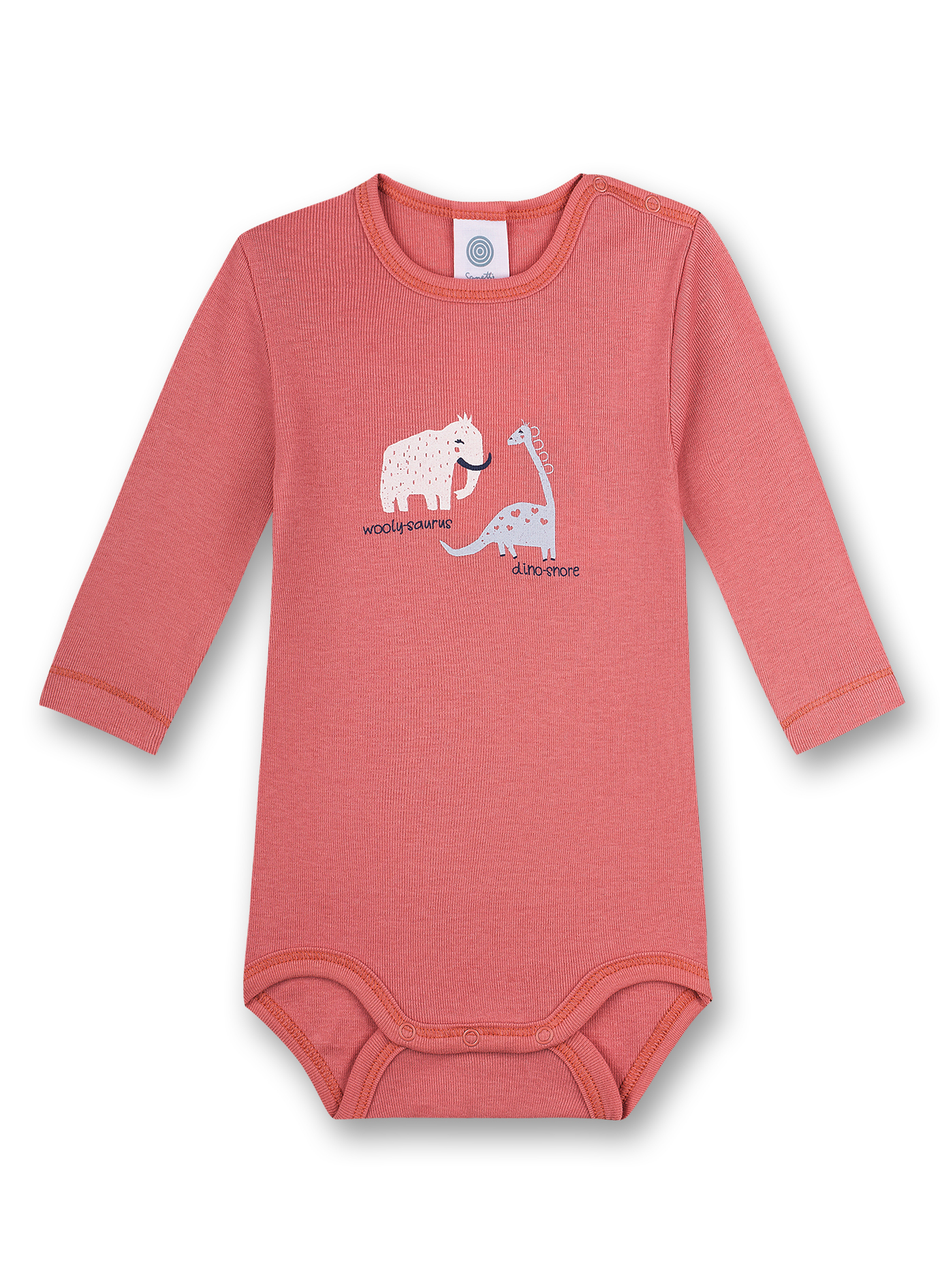 Body langarm Rosa Sleepy Saurus