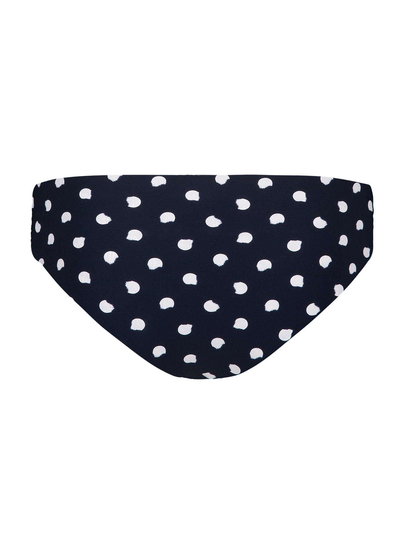 Damen Bikini-Slip Dunkelblau Dots