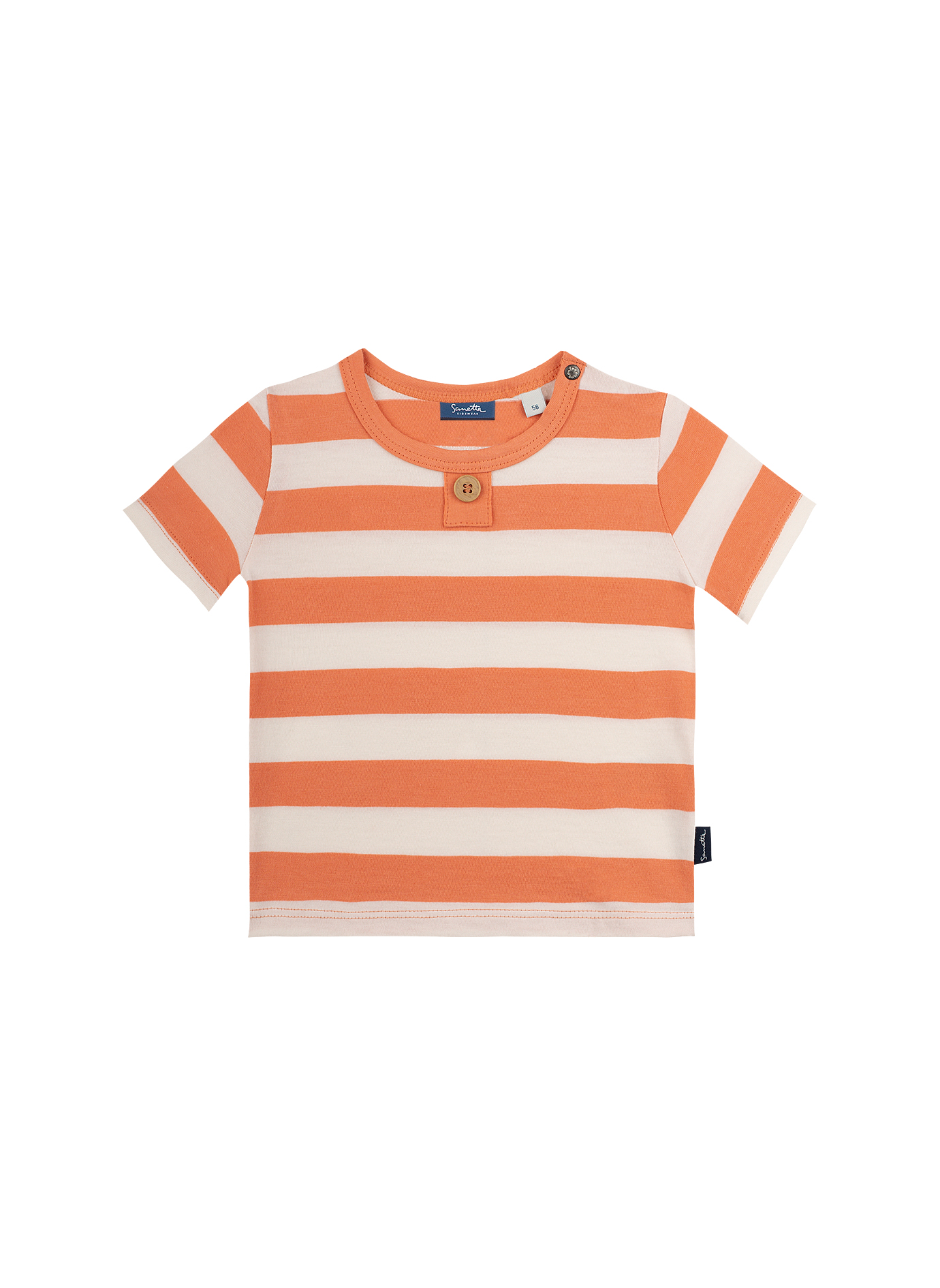 Jungen T-Shirt Orange Ringel Green Friends