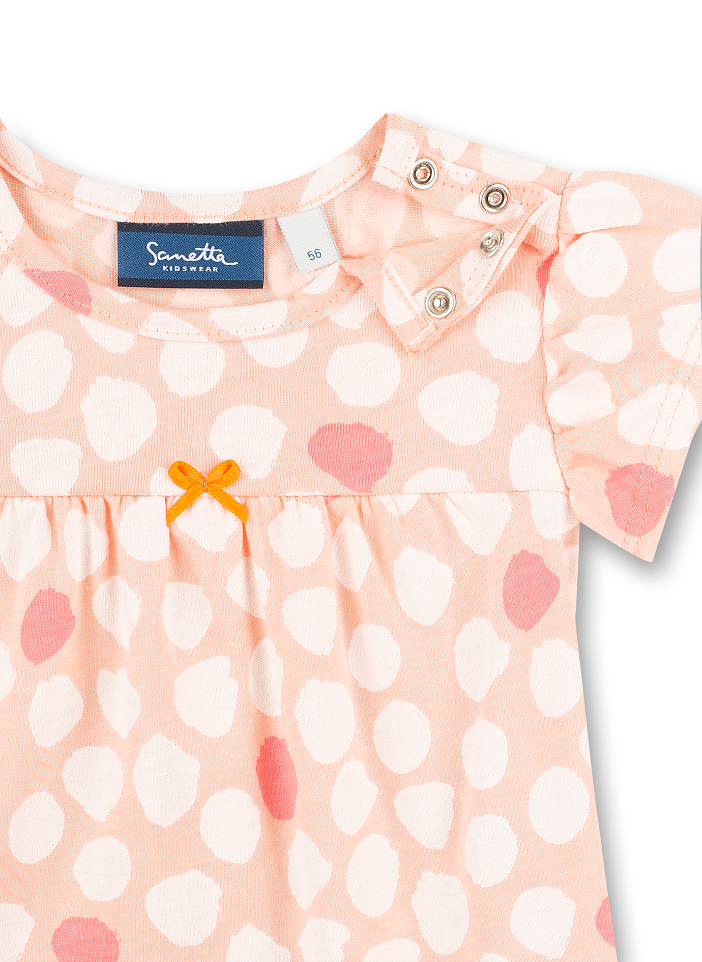 Mädchen-Kleid Rosa Dots-Allover Safari