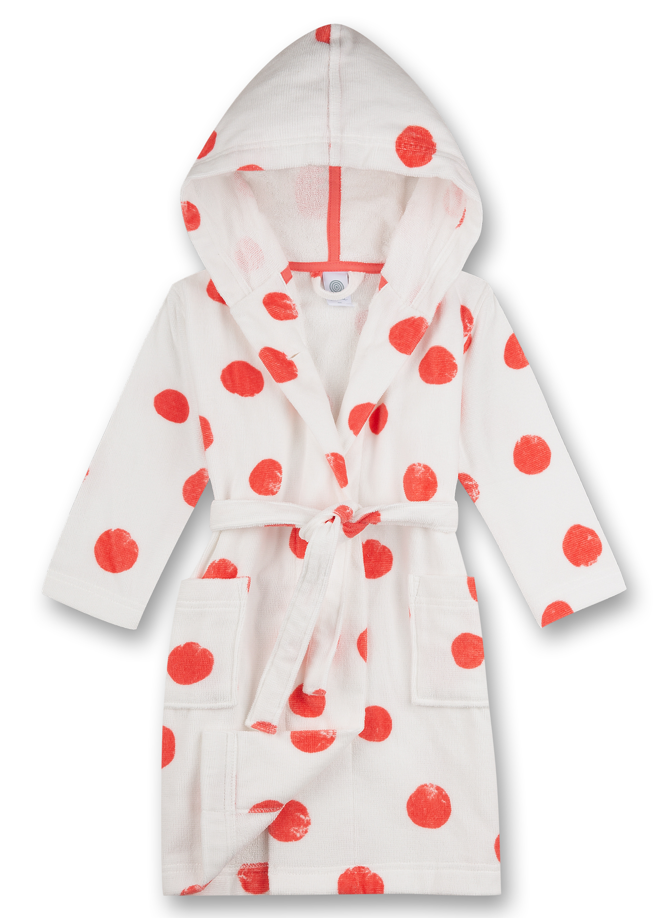 Mädchen-Bademantel Off-White Dots