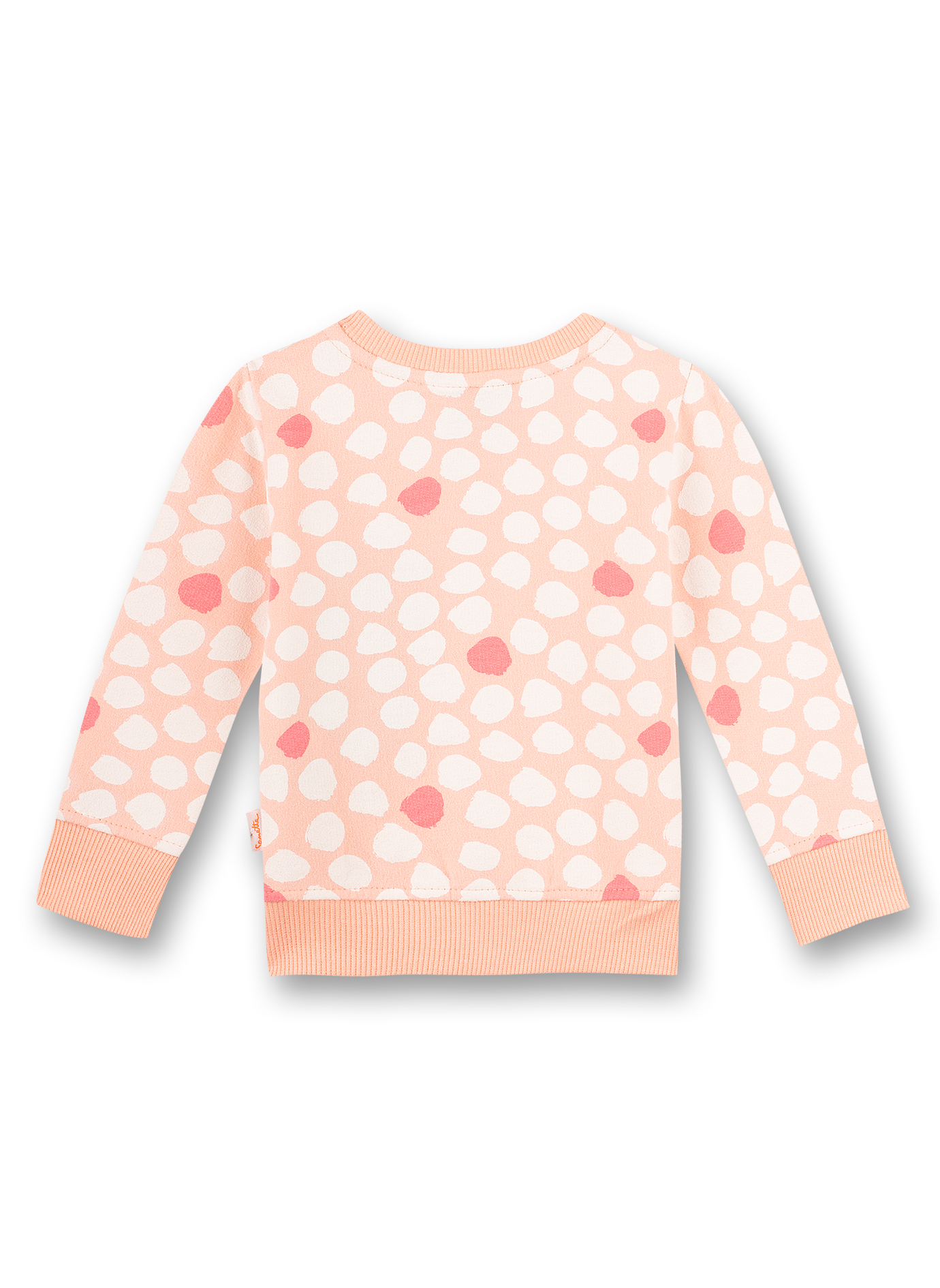 Mädchen-Sweatjacke Rosa Dots-Allover Safari