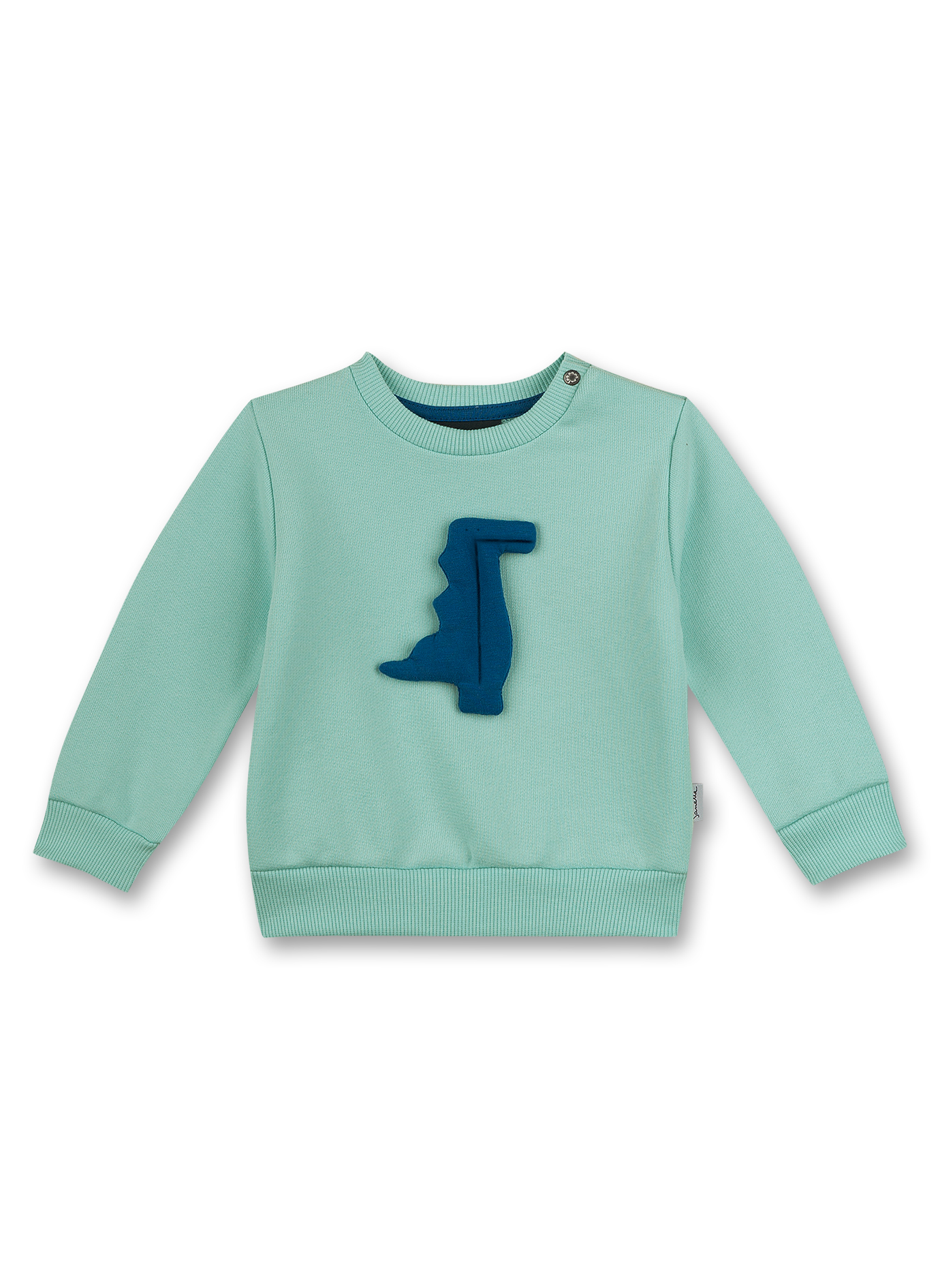 Jungen-Sweatshirt Türkis Dino