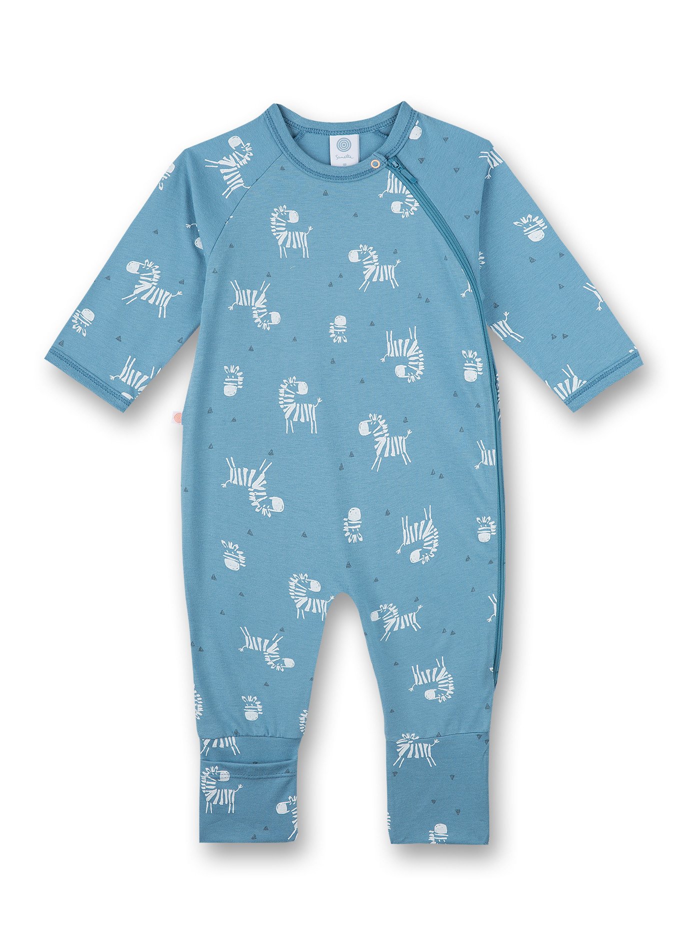 Jungen-Overall Blau Zebra