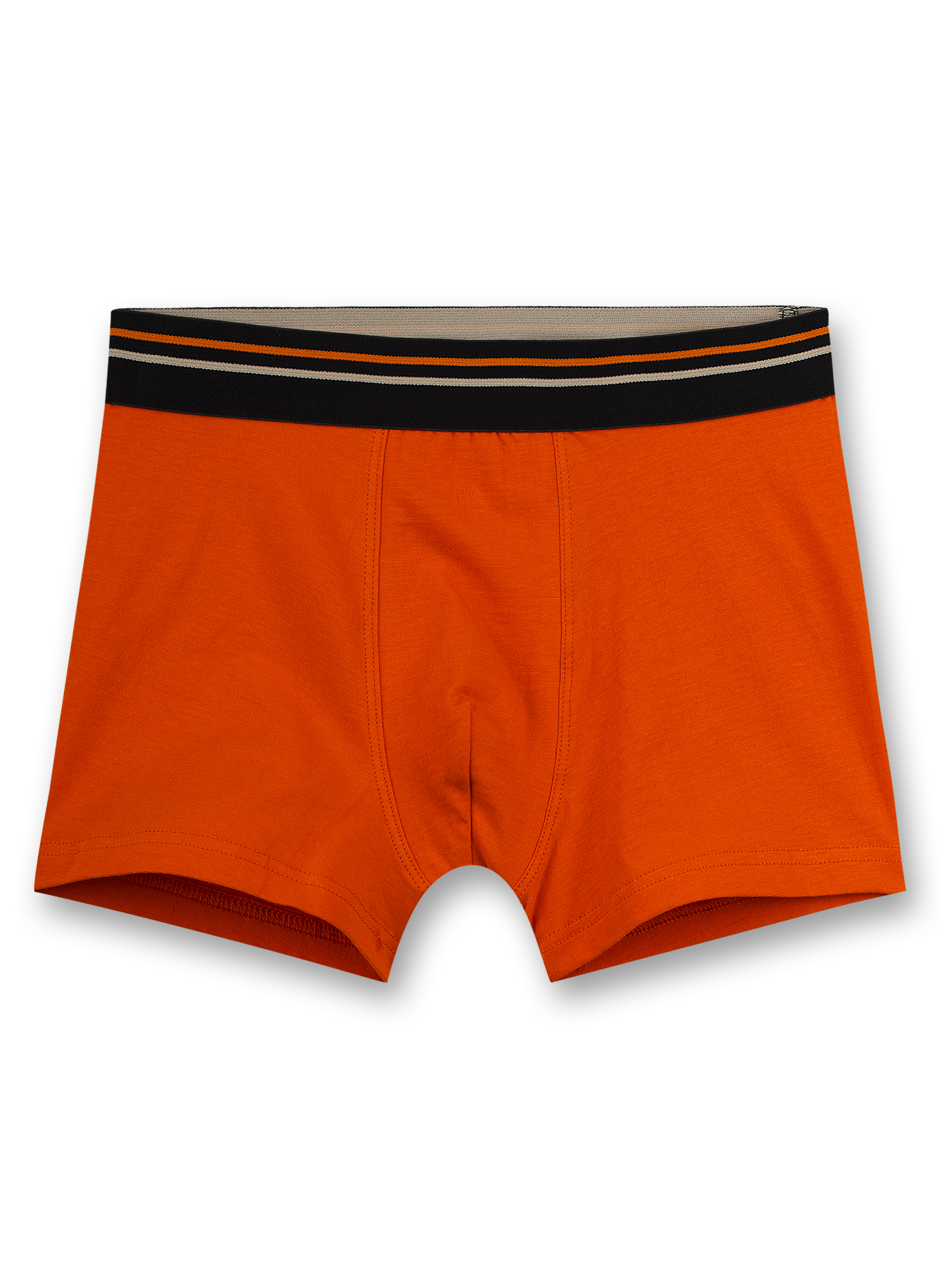 Jungen-Hipshorts (Doppelpack) Schwarz und Orange Street Vibes