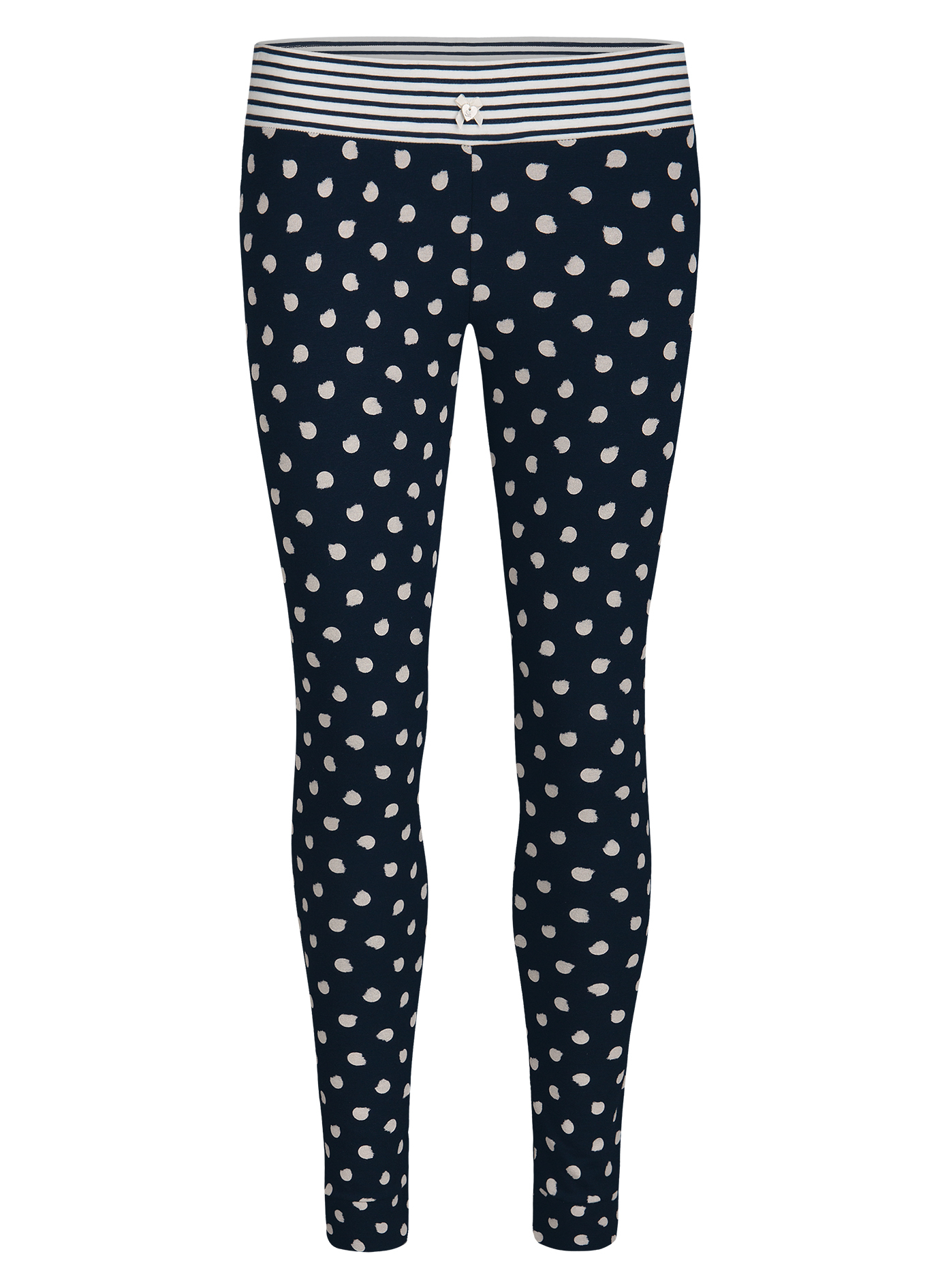 Damen-Leggings Dunkelblau Dots