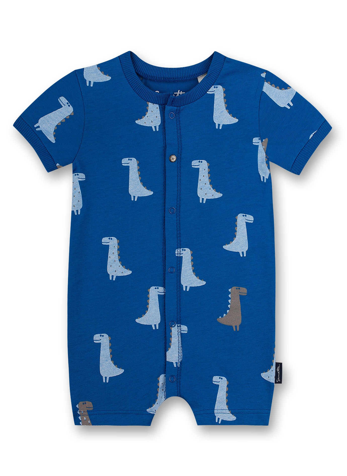 Jungen-Overall kurz Blau Dino