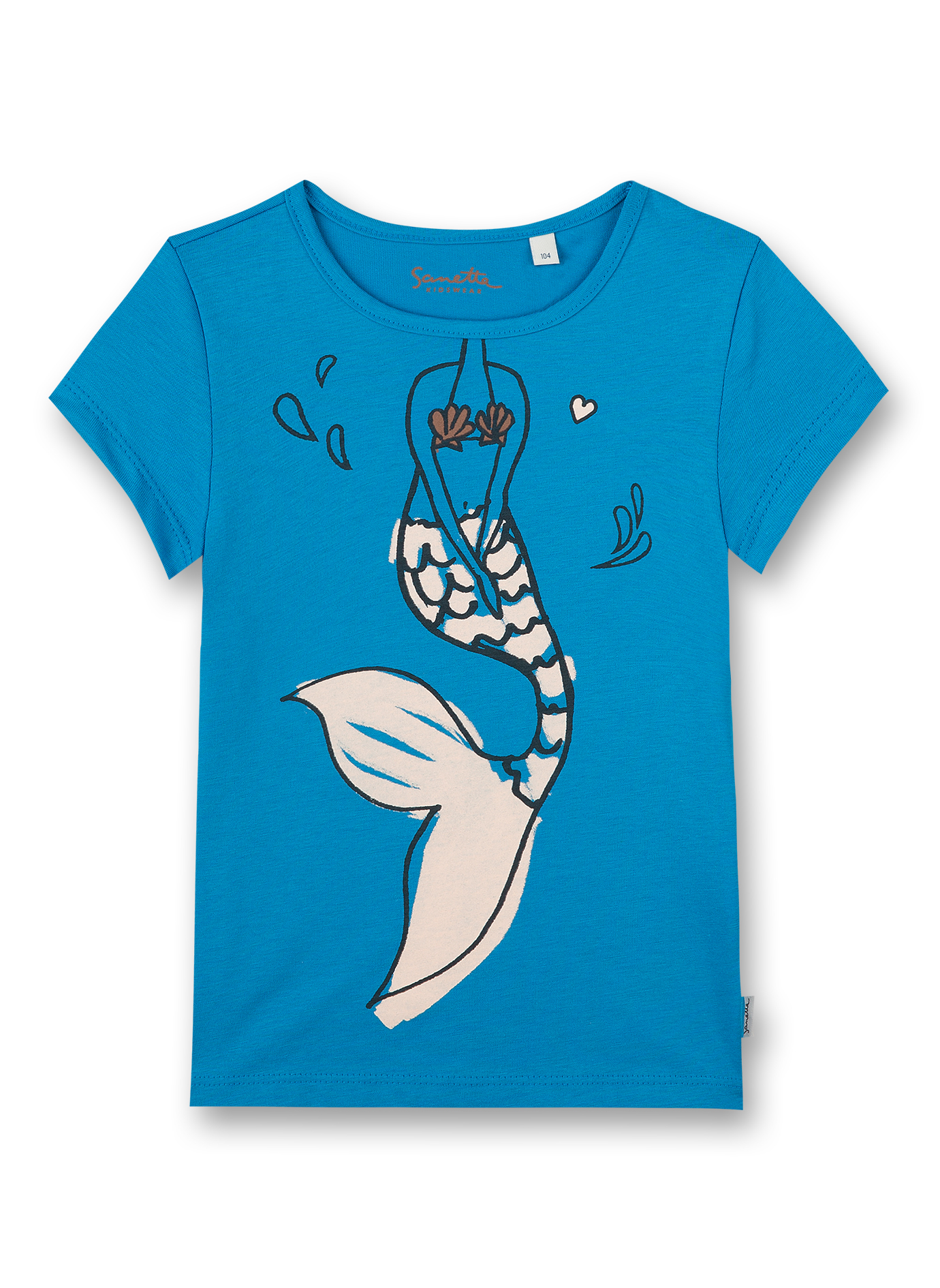 Mädchen T-Shirt Blau Mermaid