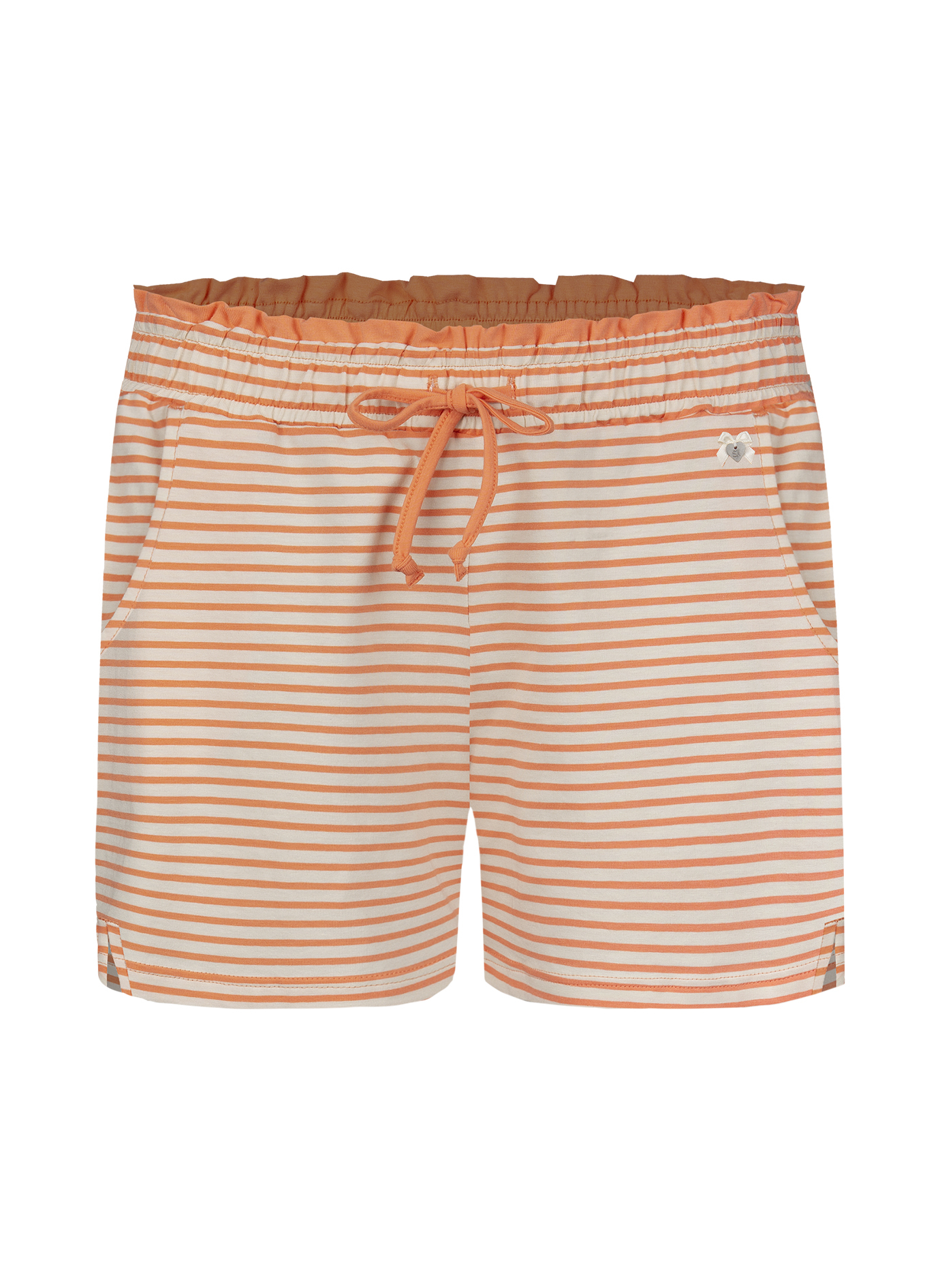 Damen-Shorts Orange Ringel