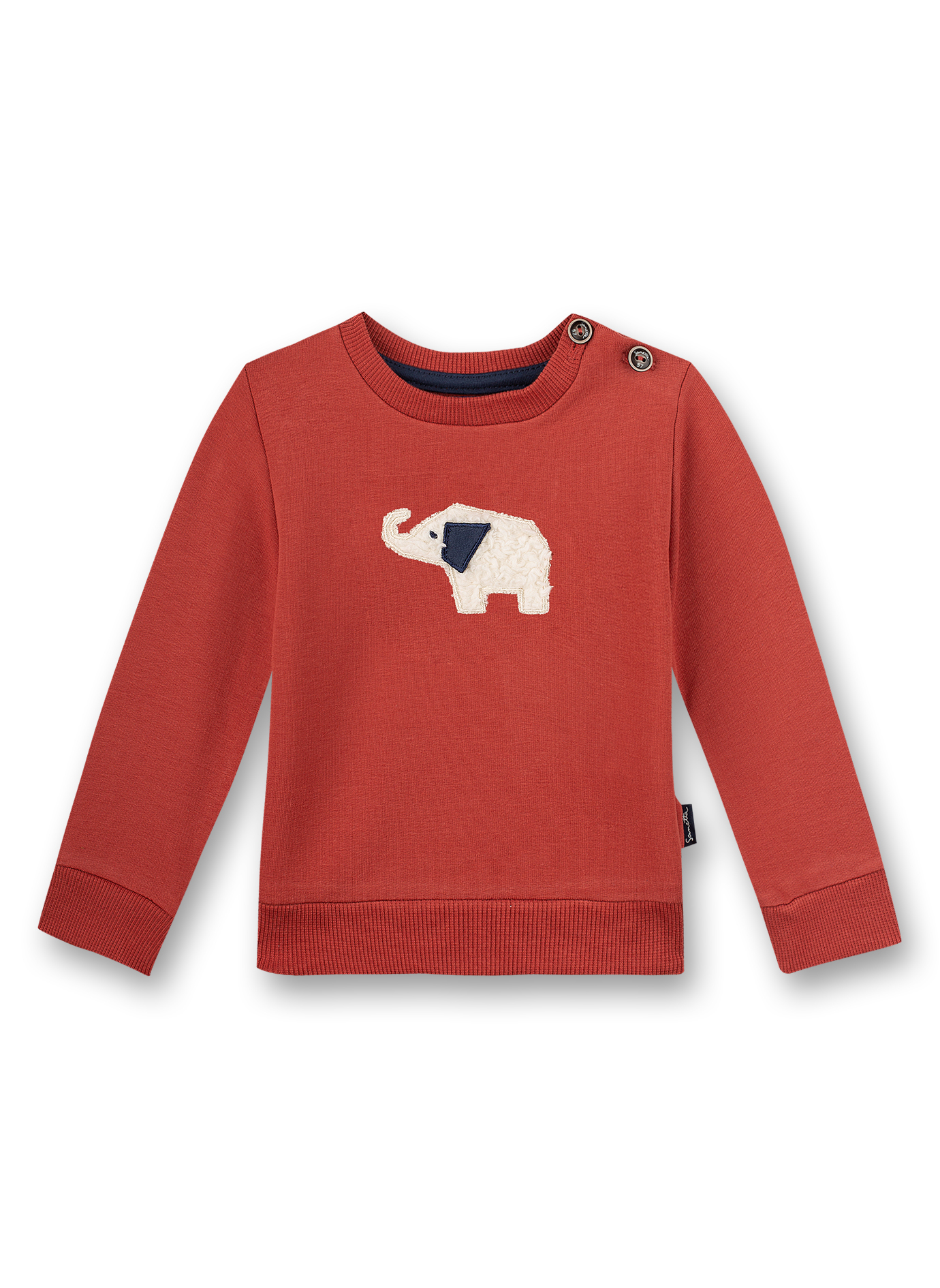 Jungen-Sweatshirt Rot Family Elephant