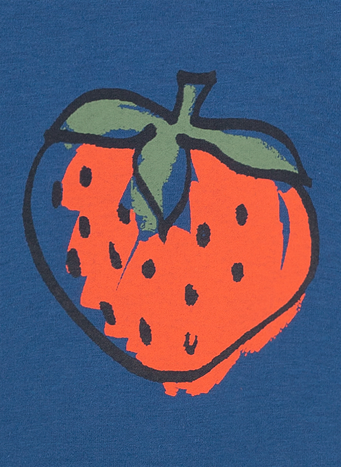 Mädchen T-Shirt Blau Strawberry