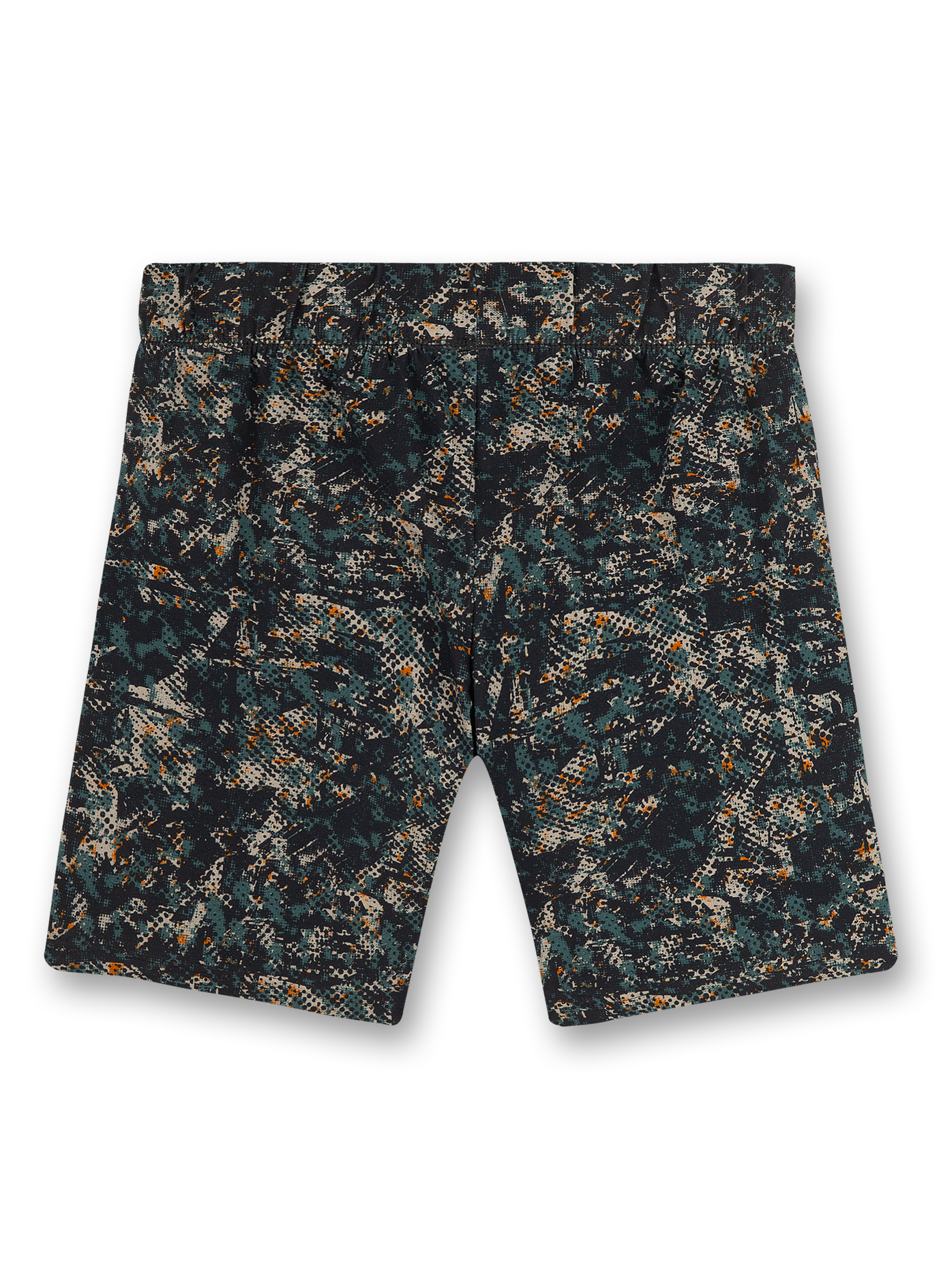 Jungen-Schlafshorts Grün Camouflage Street Vibes