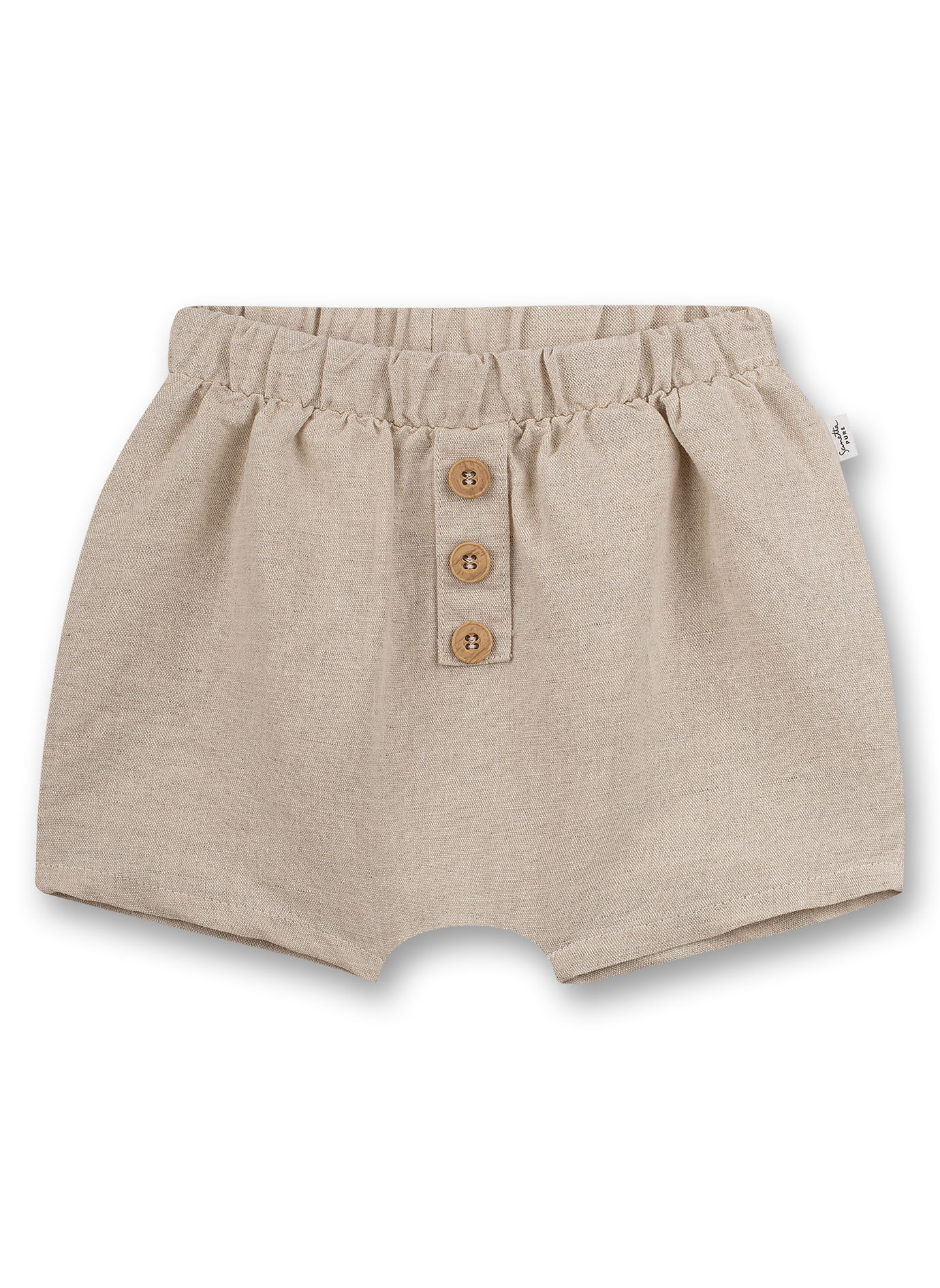 Unisex-Leinenshorts Beige